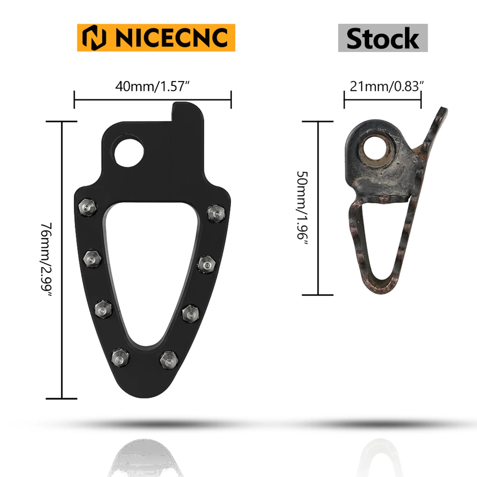 Red Brake Lever Pedal Enlarge Plate Tip For Honda XR650L 1993-2024 - Image 17