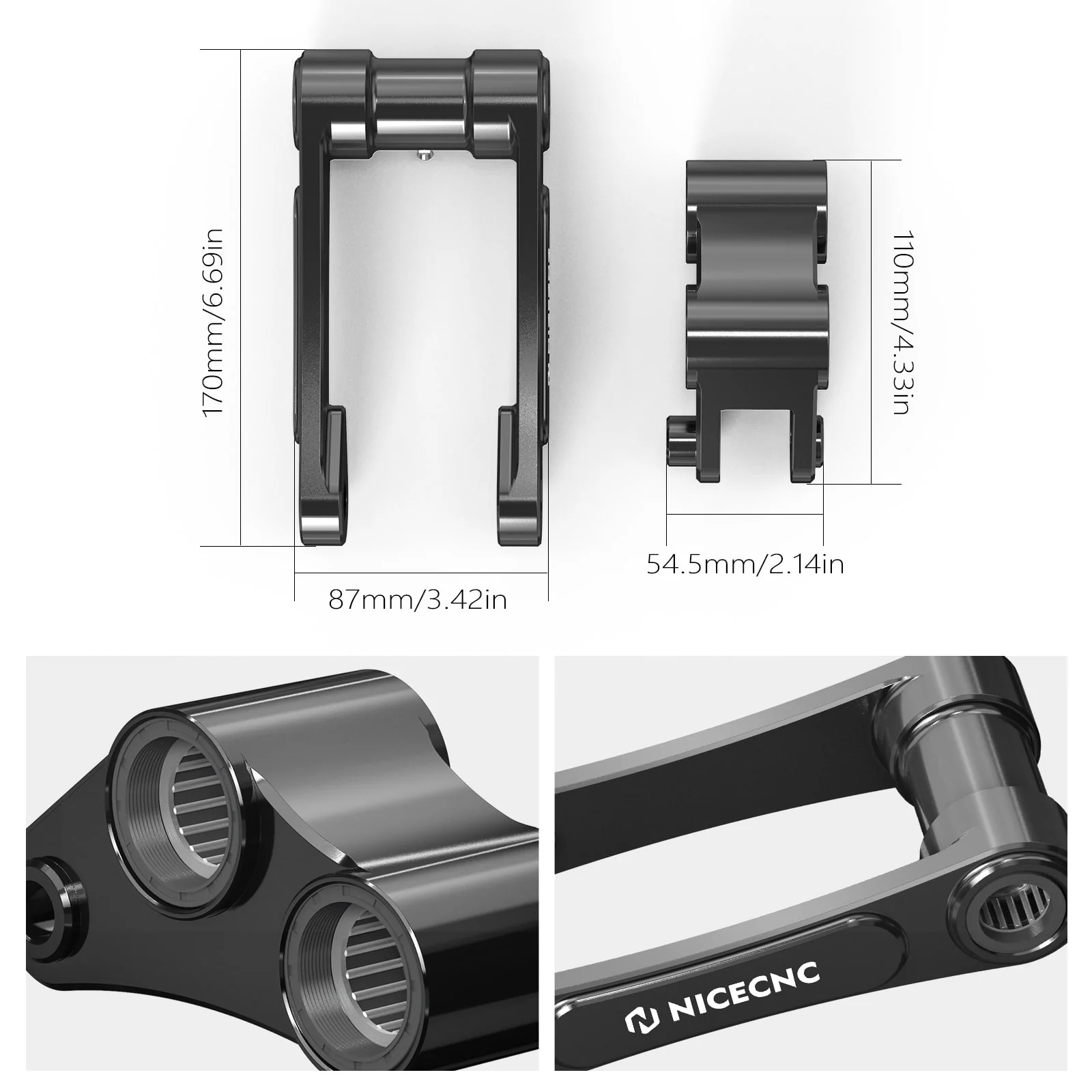 2'' Rear Suspension Drop Lowering Link Kit For Husqvarna 701 Enduro SM 16-25 - Image 2