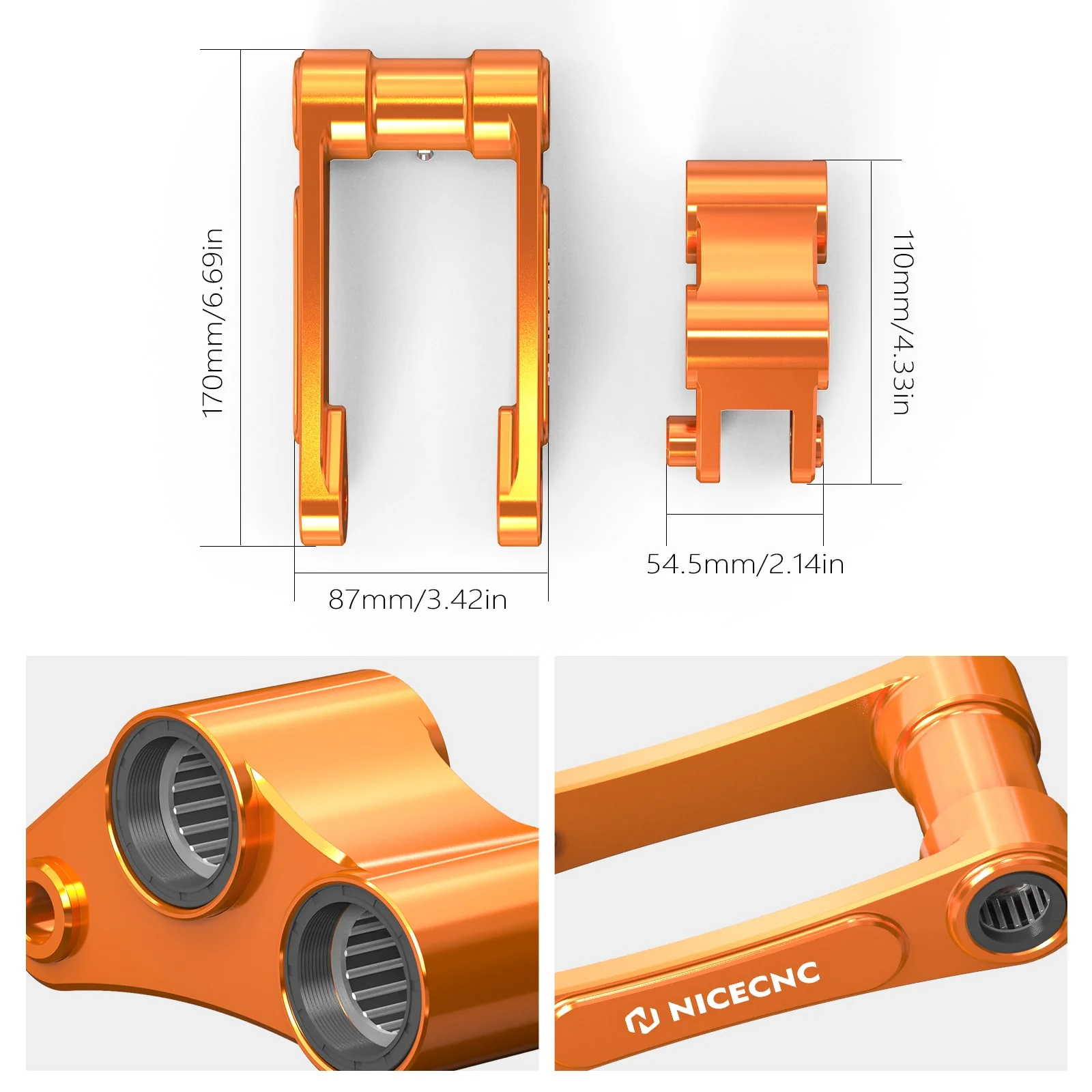 2'' Rear Suspension Drop Lowering Link Kit For Husqvarna 701 Enduro SM 16-25 - Image 3