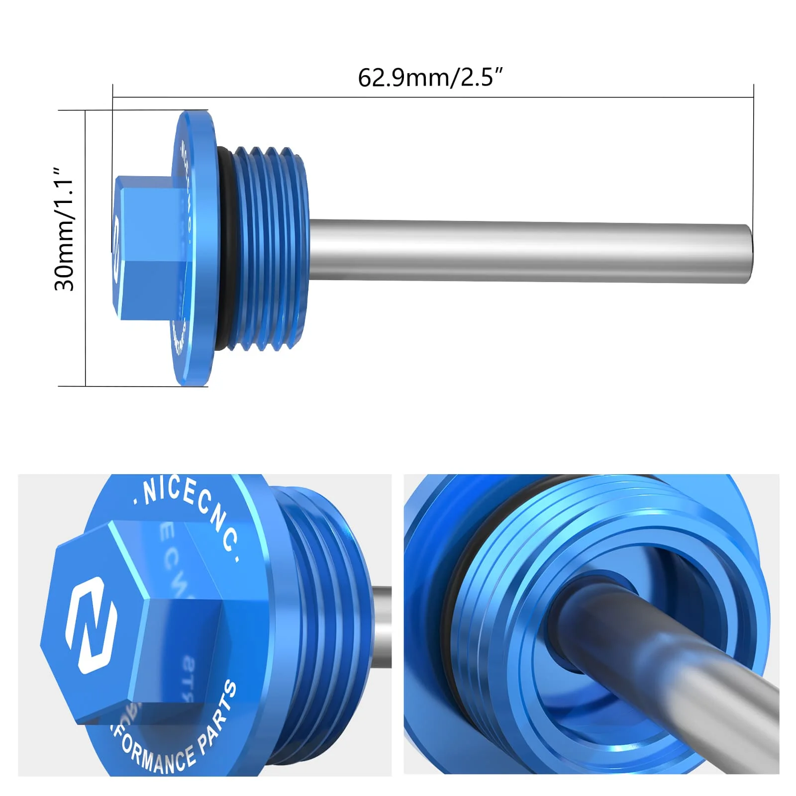 Magnetic Filter Oil Drain Plug Bolt For Husqvarna Norden 901 2022-2024 - Image 3