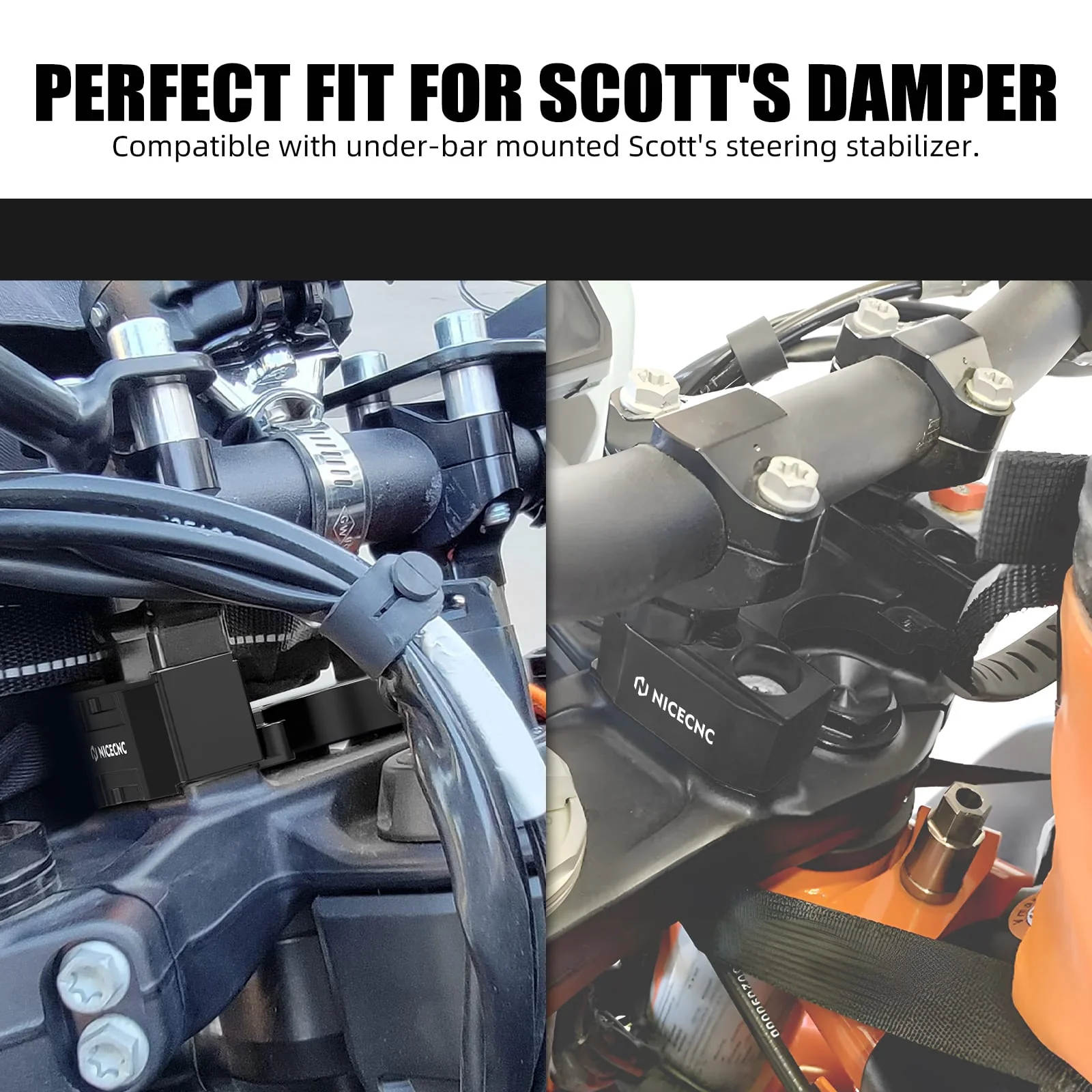 Steering Damper Bracket 1" Handlebar Risers Kit For Husqvarna Norden 901 - Image 4