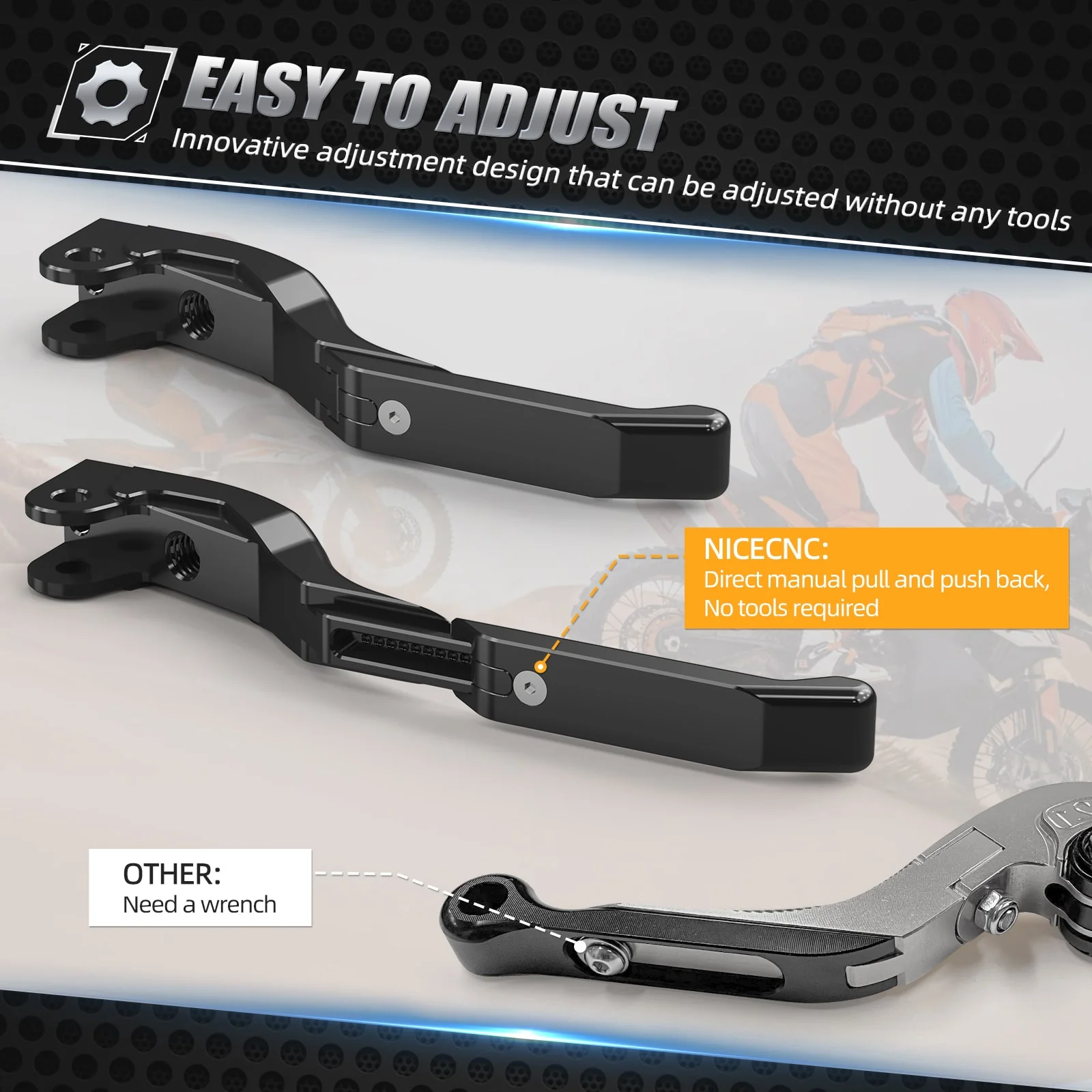 Two-Finger Short Clutch Lever Adjustable For Husqvarna Norden 901 2022-2025 - Image 7
