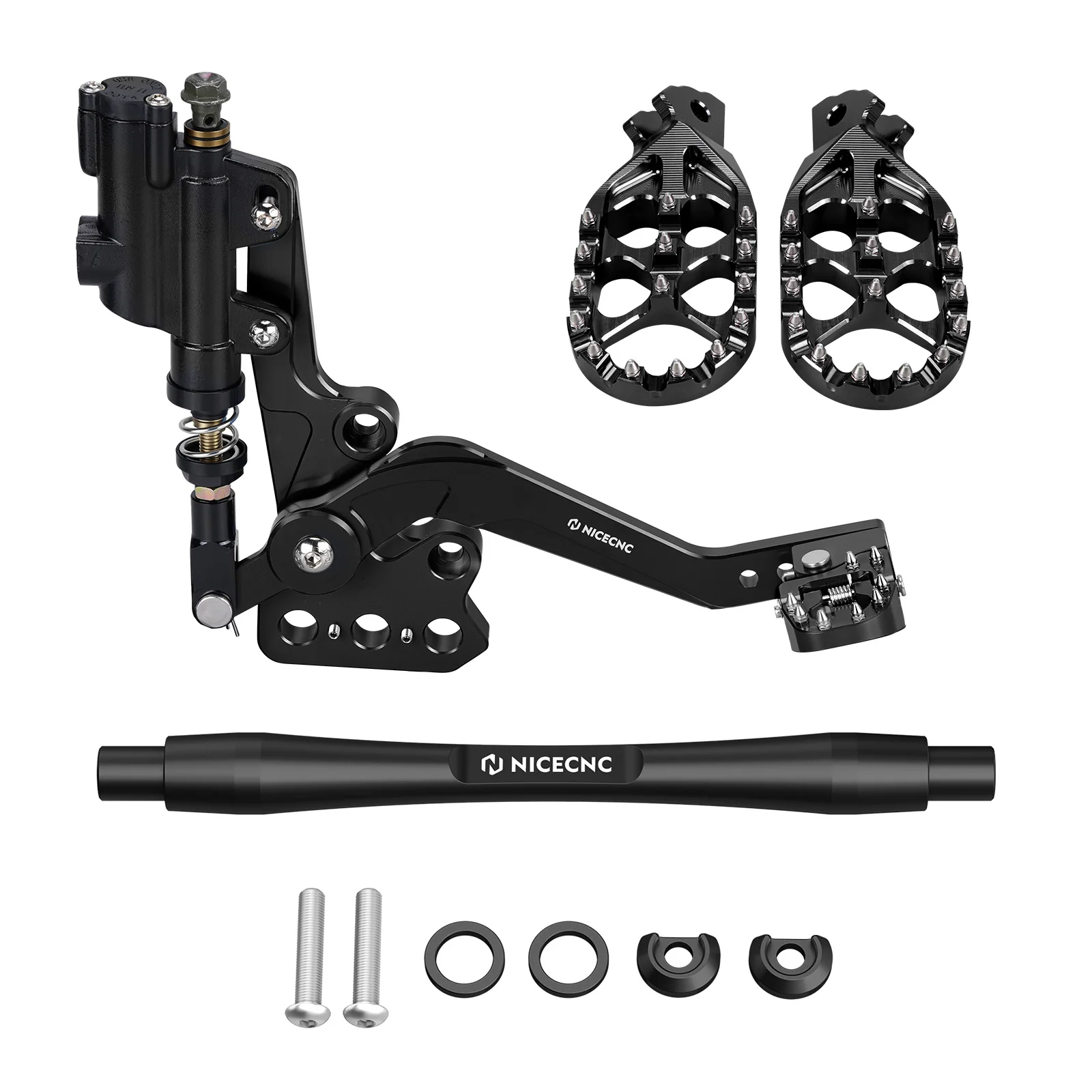 Hydraulic Rear Foot Brake + Enlarged Foot Pegs + Support Brace For Surron Light Bee X S - Image 24