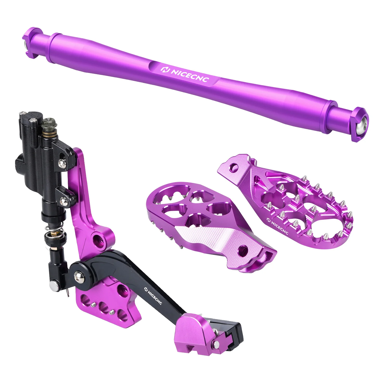 Hydraulic Rear Foot Brake + Enlarged Foot Pegs + Support Brace For Surron Light Bee X S - Image 7