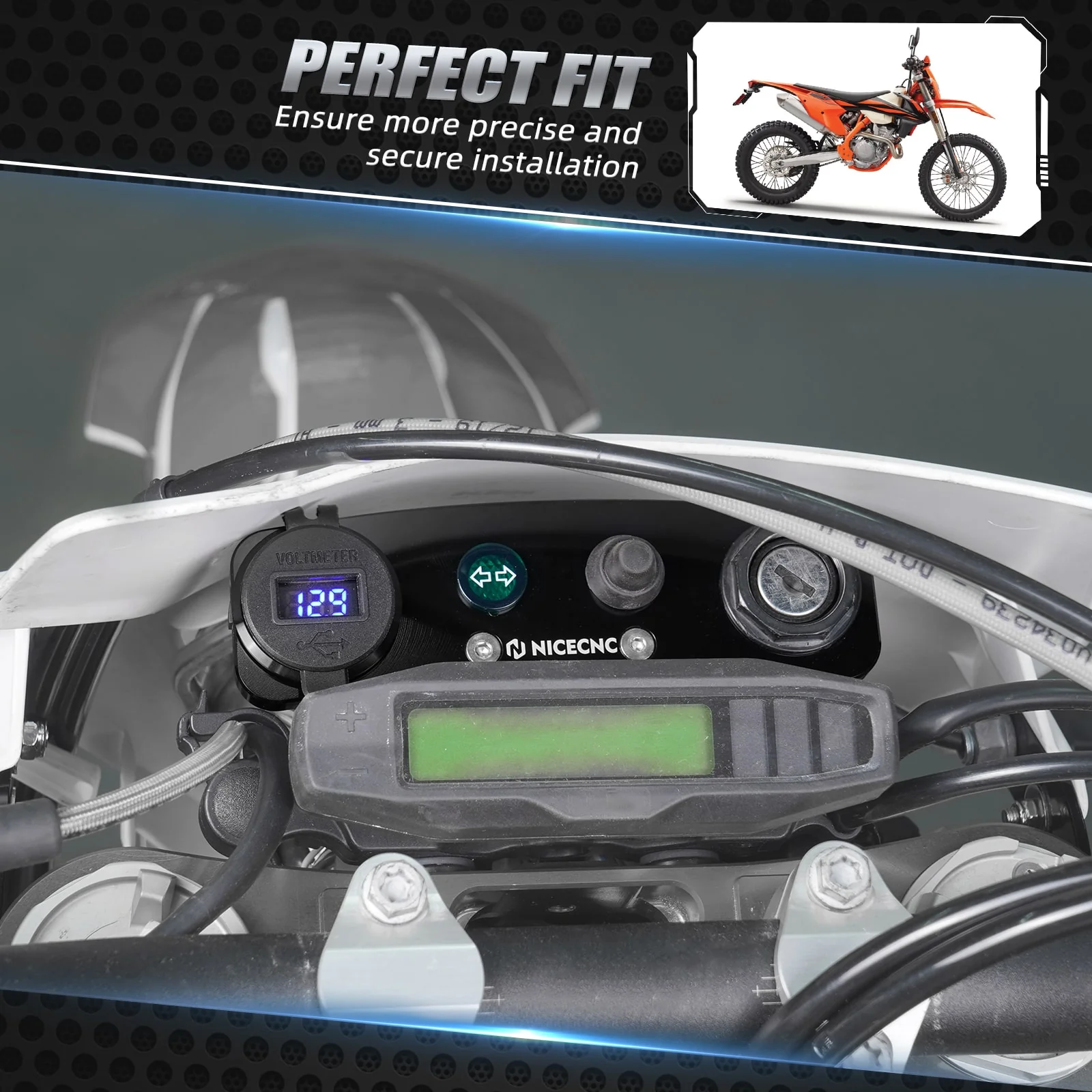 Ignition Device Relocation Dash Kit For KTM 350 500 EXC-F 2017-2023 - Image 2