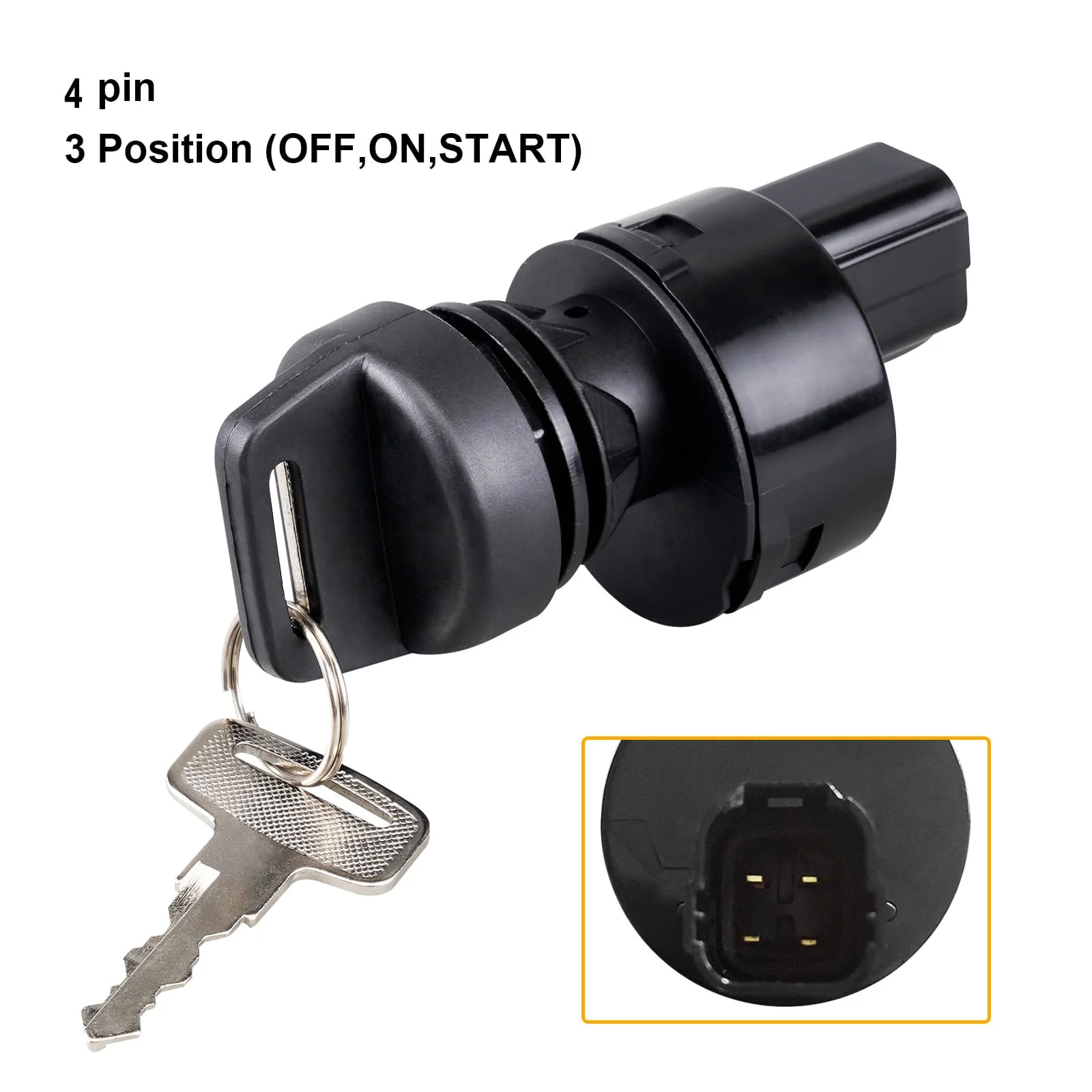 Ignition Key Switch For Yamaha Viking 700 2014-2020 Yamaha Viking VI 700 2015-2020 - Image 5