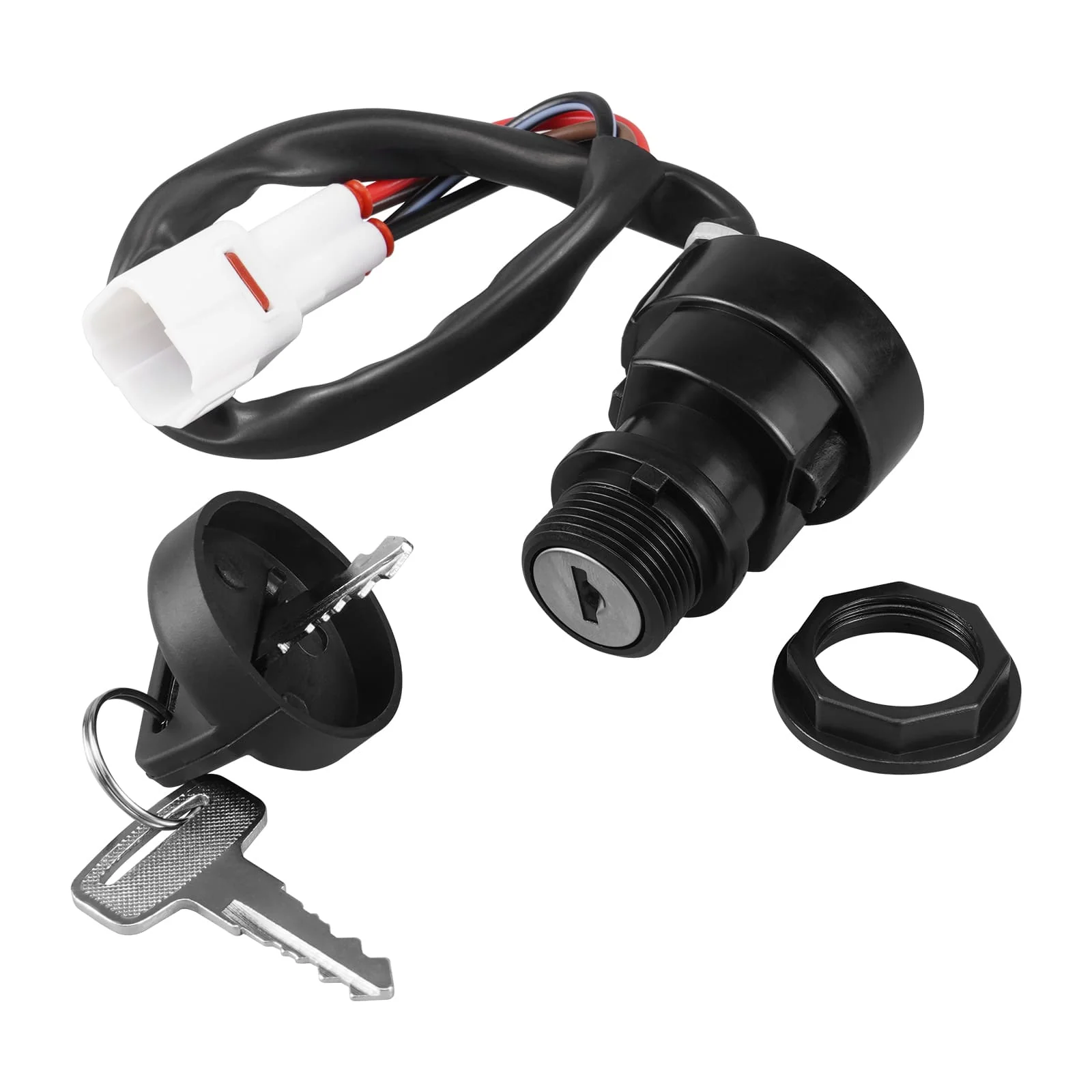 4 Pins ATV Ignition Key Switch For Yamaha Warrior 350 YFM350 1996 1997 1998-2001 - Image 4