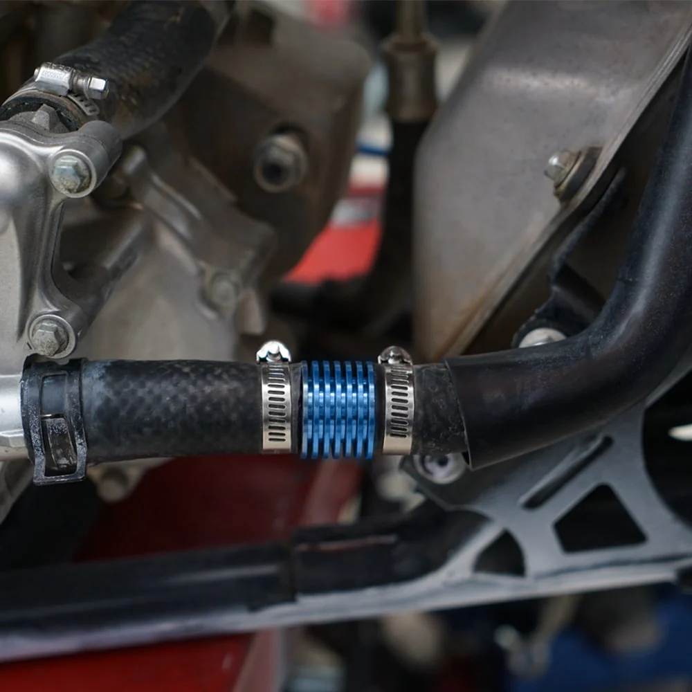 Inline Radiator Super Cooler With Clamps For Yamaha Raptor 700 Blaster 200 Honda TRX450R - Image 3