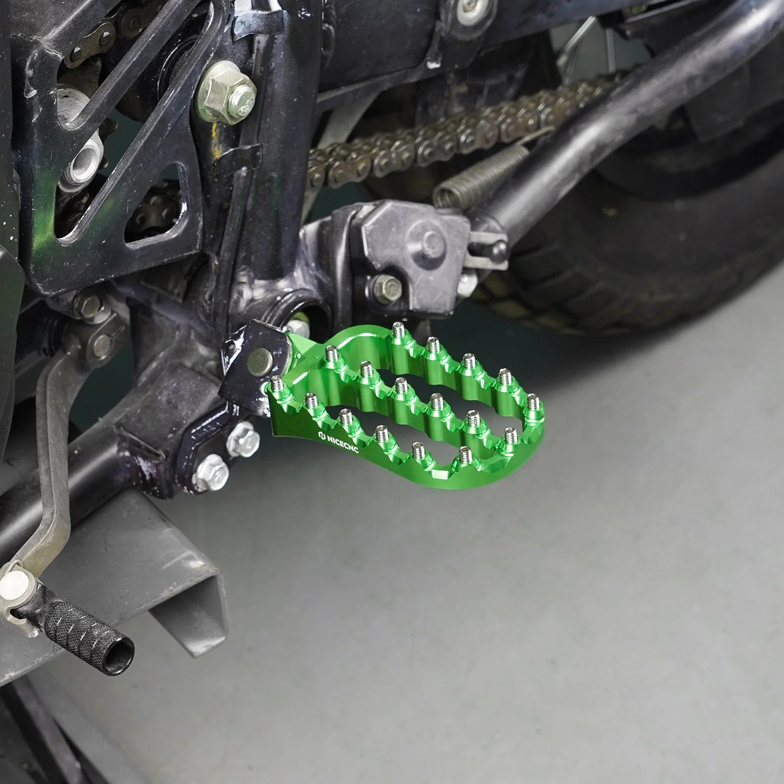 Footpeg Footrest Lowering Mounts Drop Brackets For Kawasaki KLR650 1987-2018 - Image 10