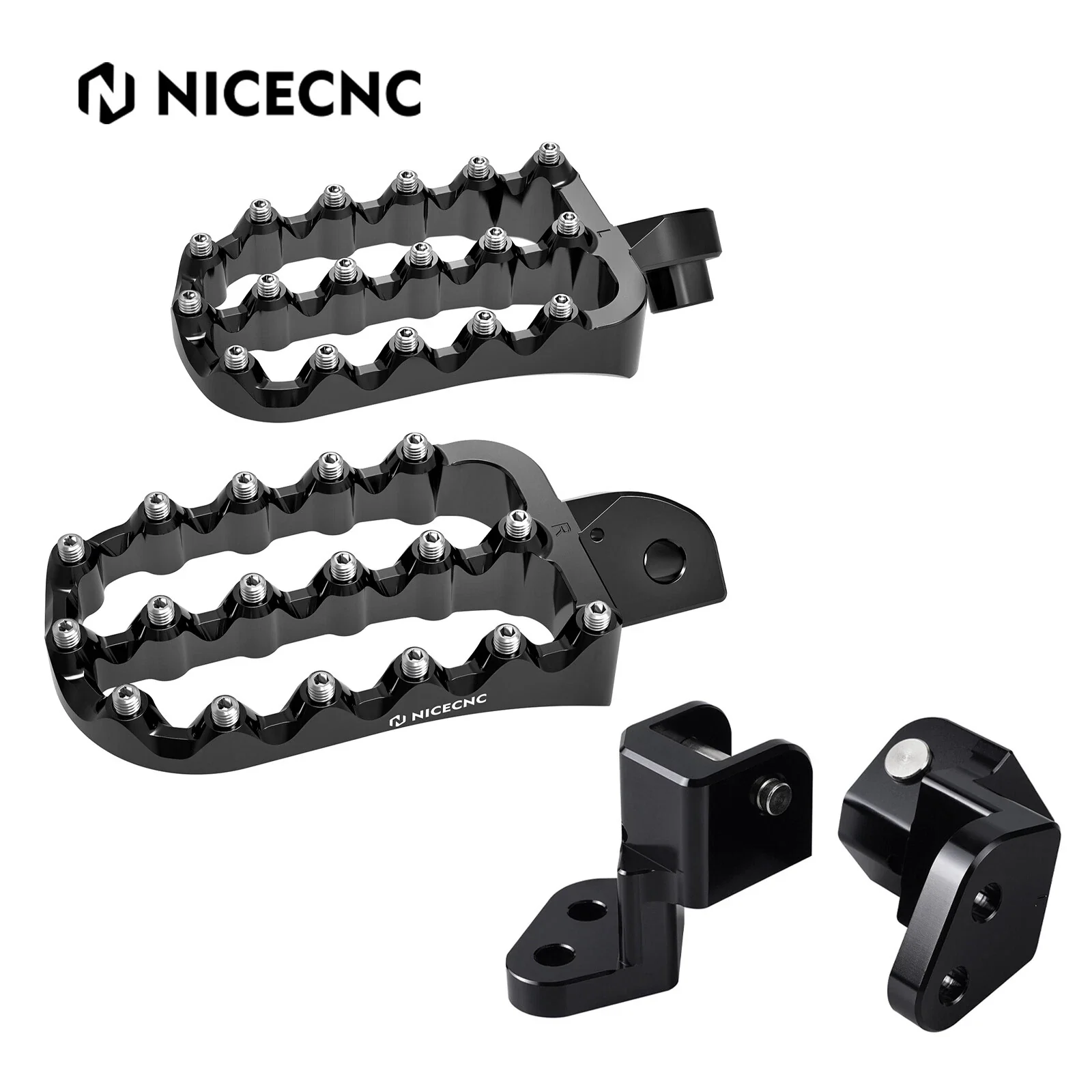 Footpeg Footrest Lowering Mounts Drop Brackets For Kawasaki KLR650 1987-2018 - Image 12