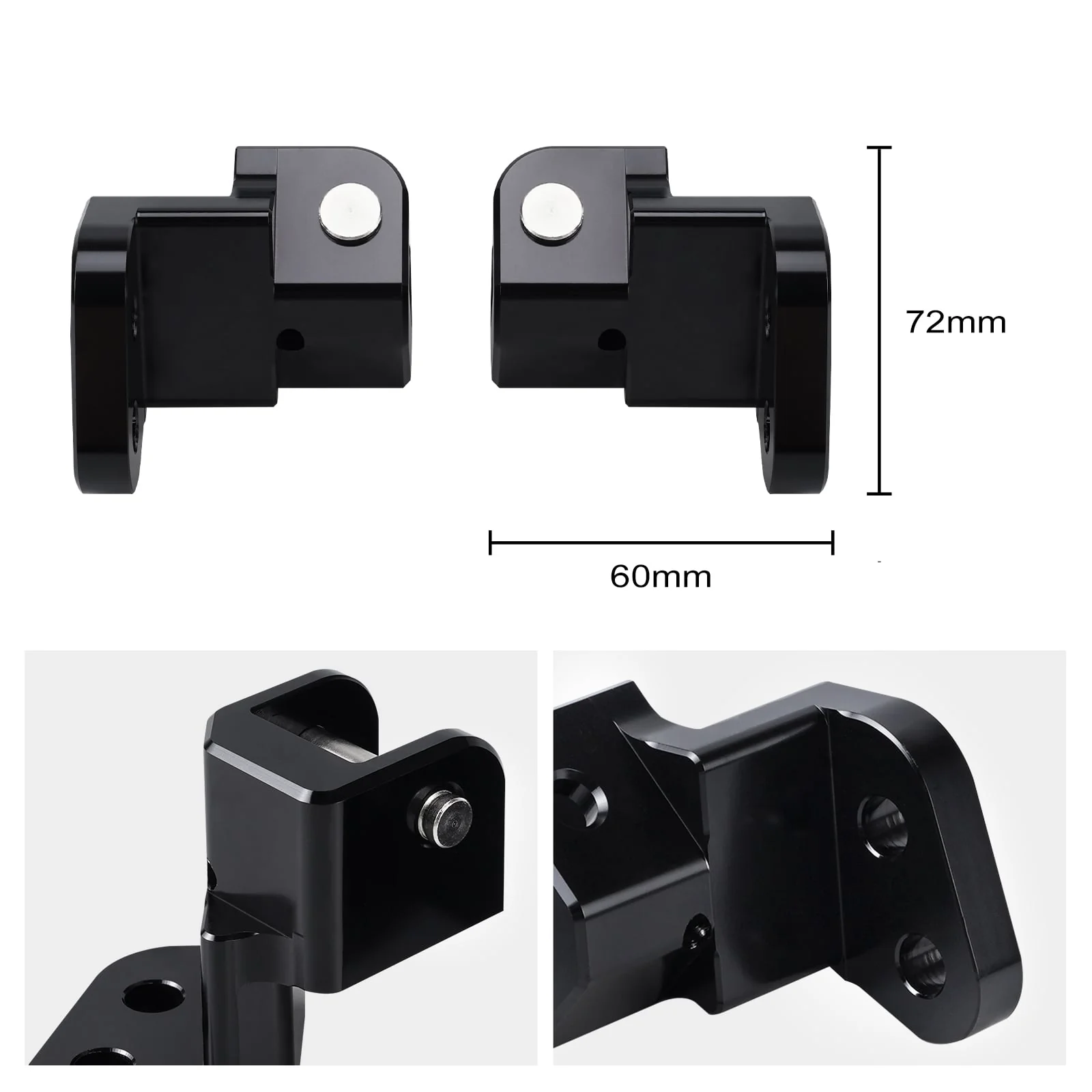 Footpeg Footrest Lowering Mounts Drop Brackets For Kawasaki KLR650 1987-2018 - Image 4