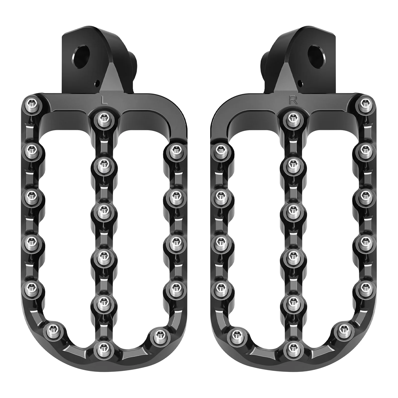 Enlargerd Wide Footpegs Pedals + Lowered Brackets For Kawasaki KLR650 1987-2018 - Image 12