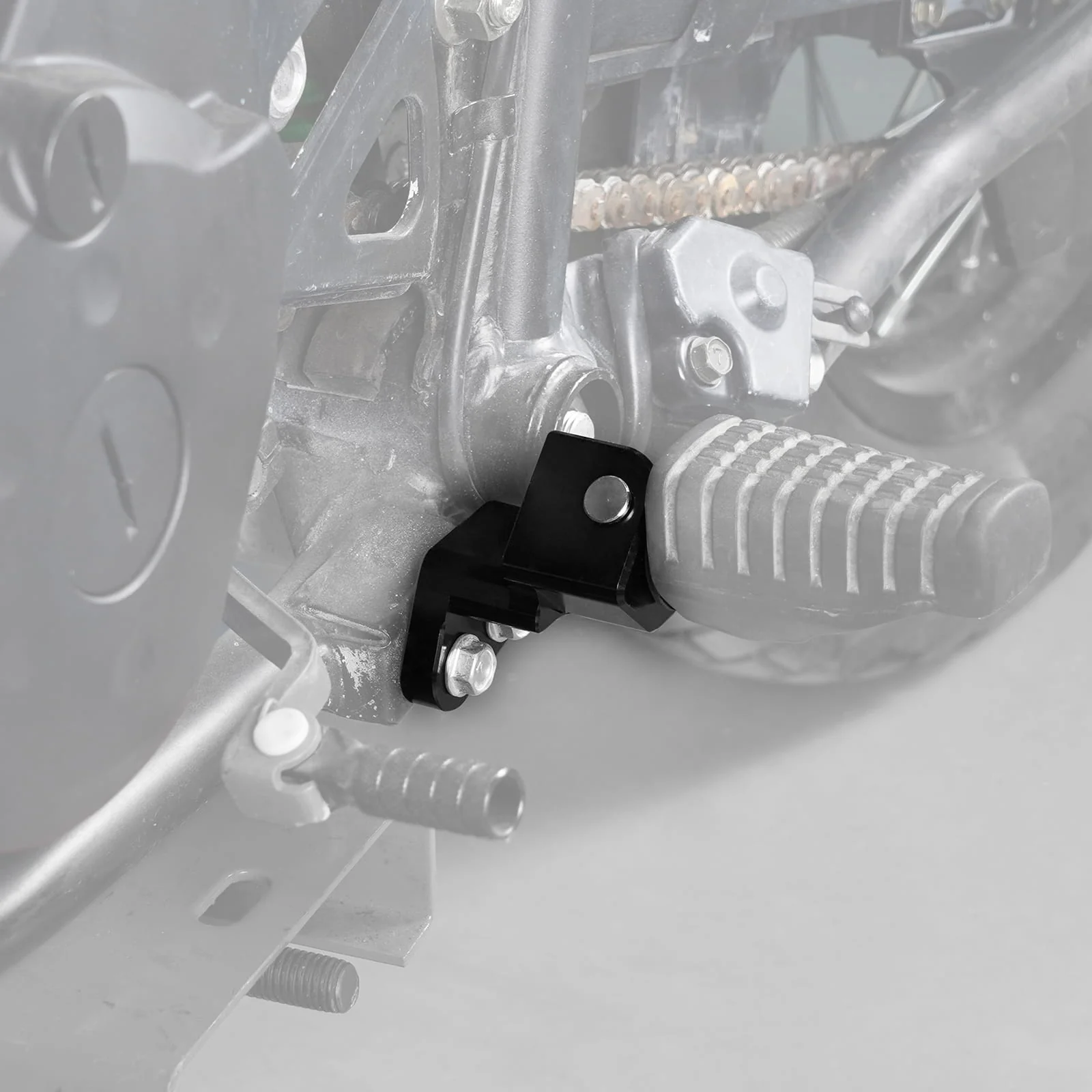 Enlargerd Wide Footpegs Pedals + Lowered Brackets For Kawasaki KLR650 1987-2018 - Image 3