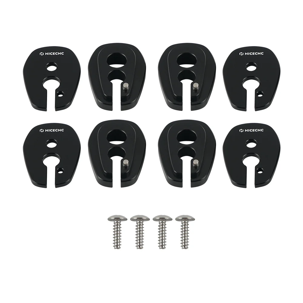 Front Rear Blinker Turn Signal Stalk Elimination Adapters Plates Kit For Kawasaki KLR650 - Image 13