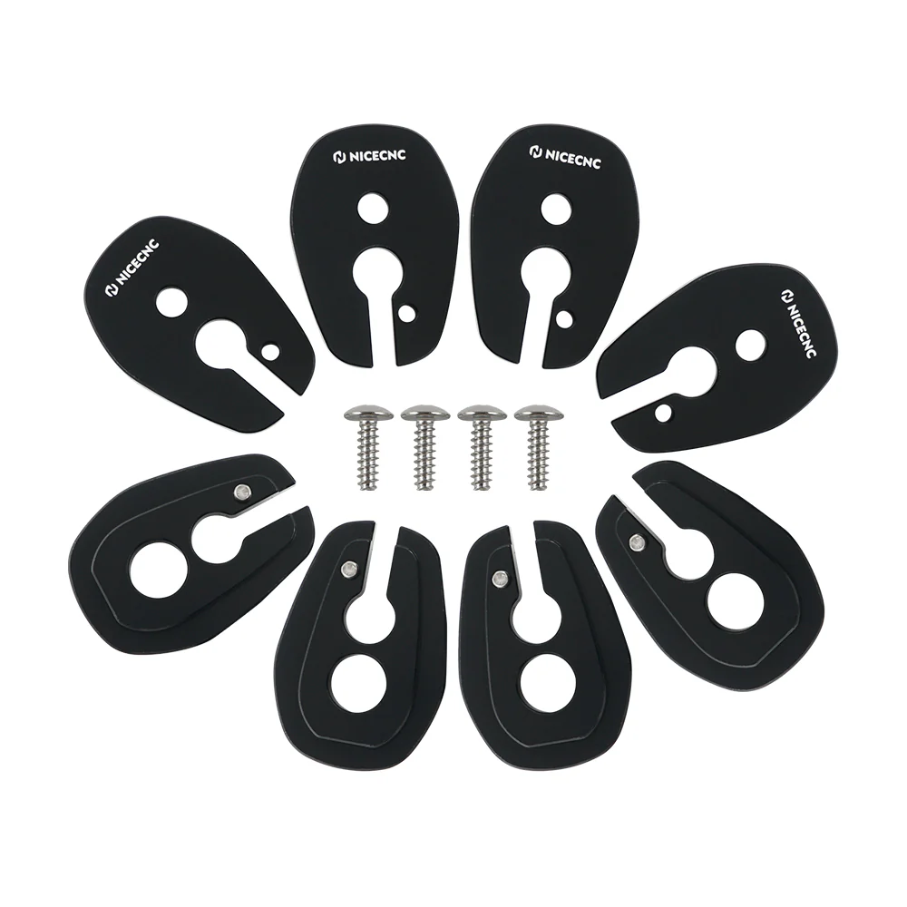 Front Rear Blinker Turn Signal Stalk Elimination Adapters Plates Kit For Kawasaki KLR650 - Image 16