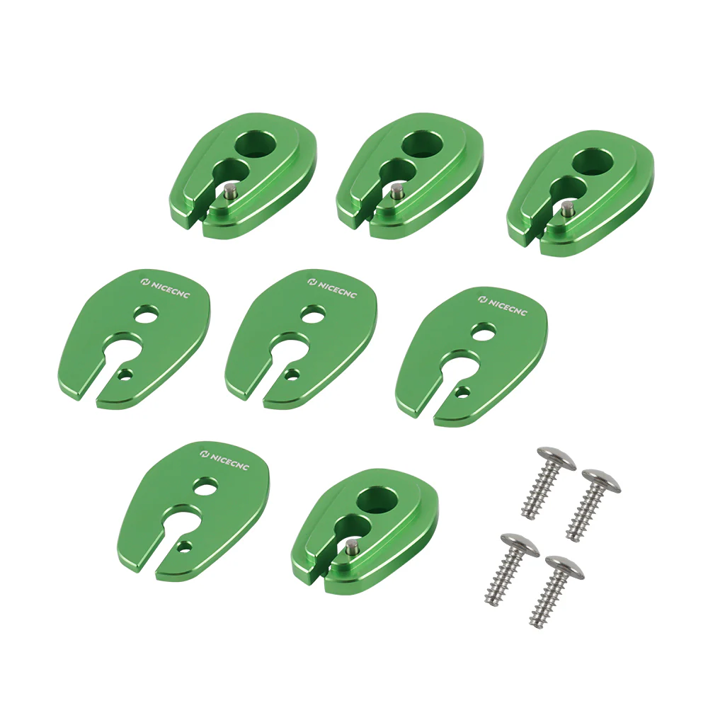 Front Rear Blinker Turn Signal Stalk Elimination Adapters Plates Kit For Kawasaki KLR650 - Image 8