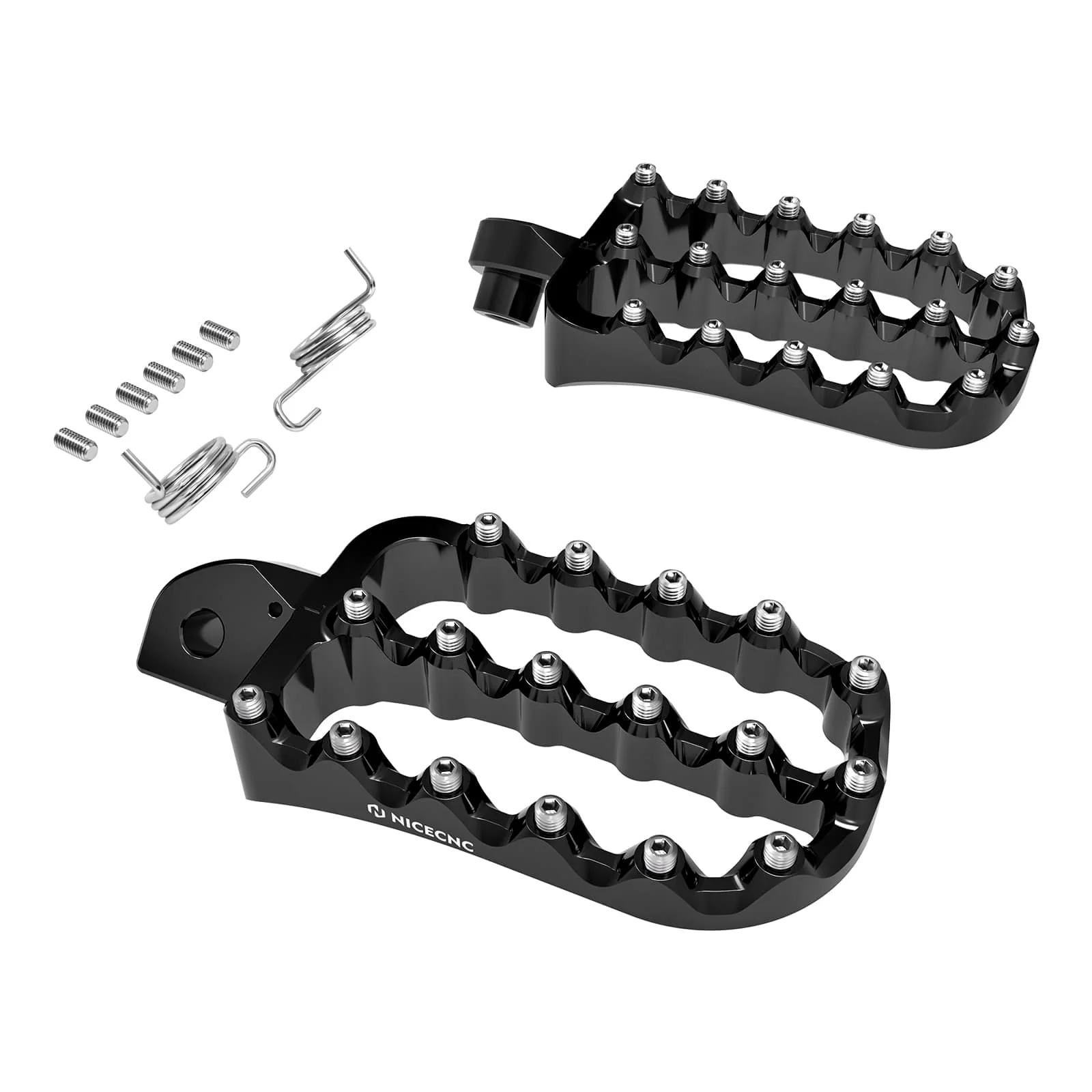 Enlargerd Wide Fat Footpegs Foot Pedals Rests For Kawasaki KLR650 1987-2024 - Image 13