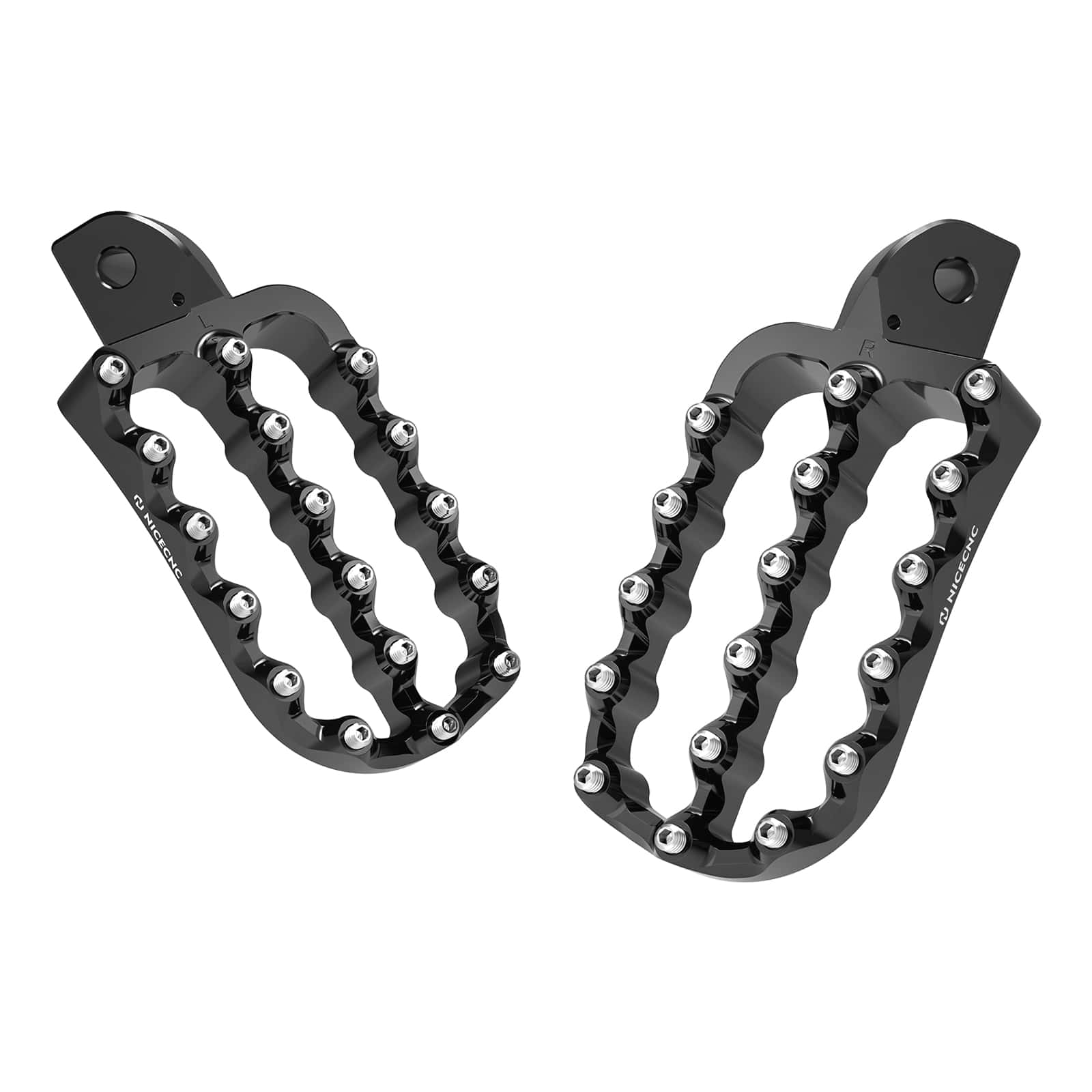 Enlargerd Wide Fat Footpegs Foot Pedals Rests For Kawasaki KLR650 1987-2024 - Image 15