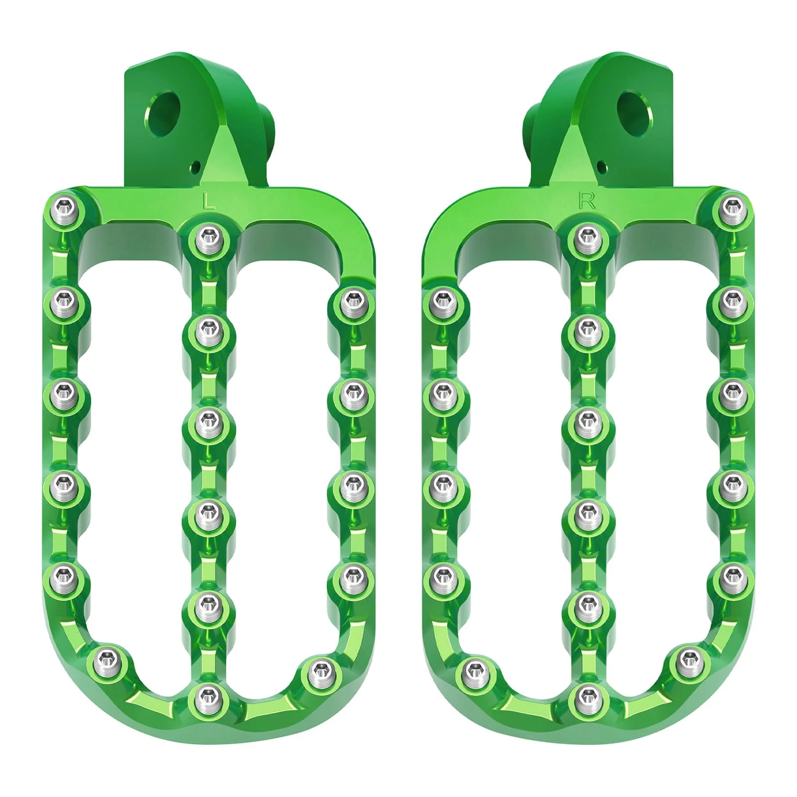 Enlargerd Wide Fat Footpegs Foot Pedals Rests For Kawasaki KLR650 1987-2024 - Image 6