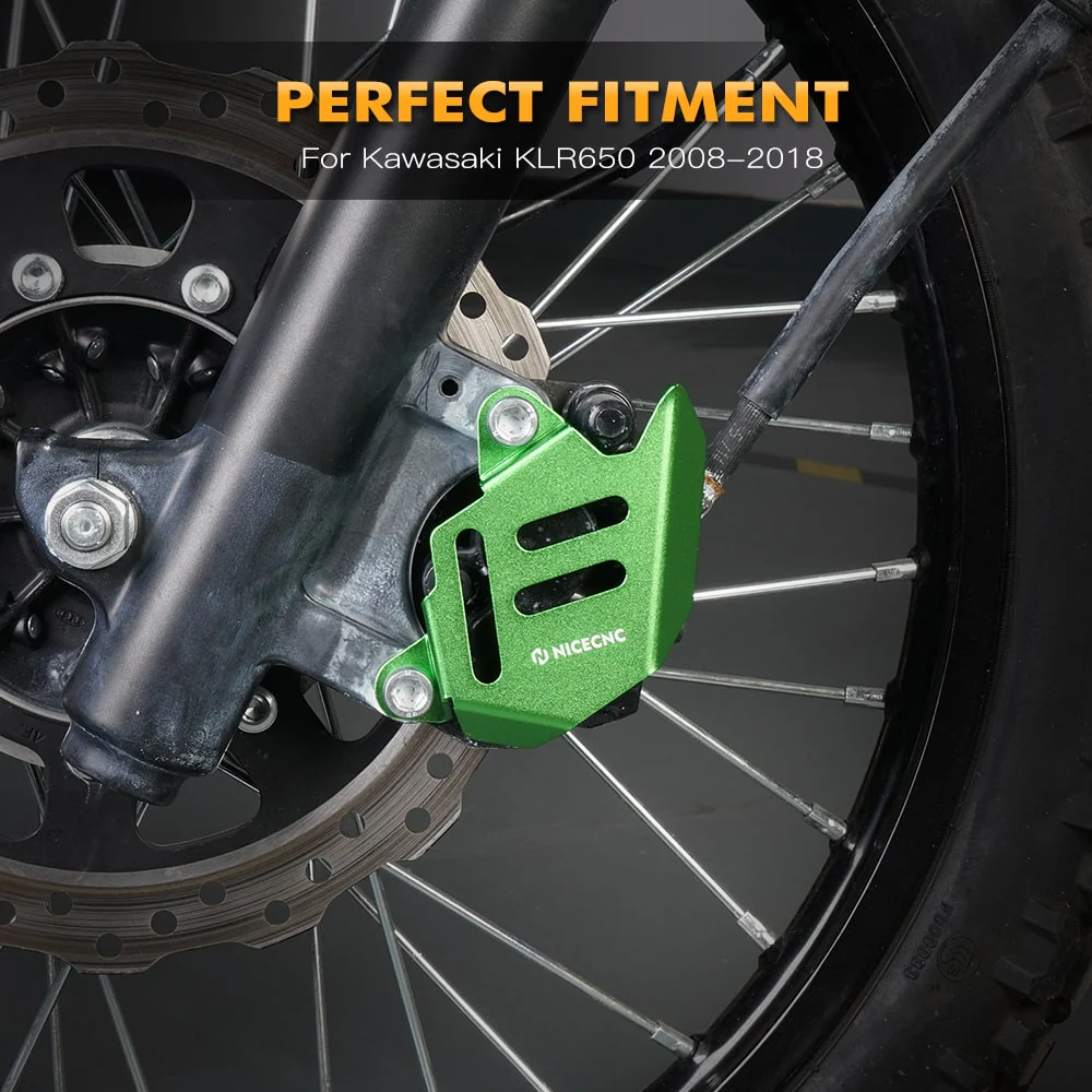 Front Brake Caliper Guard Cover Protector For Kawasaki KLR650 2008-2024 - Image 4