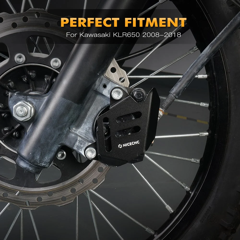Front Brake Caliper Guard Cover Protector For Kawasaki KLR650 2008-2024 - Image 5