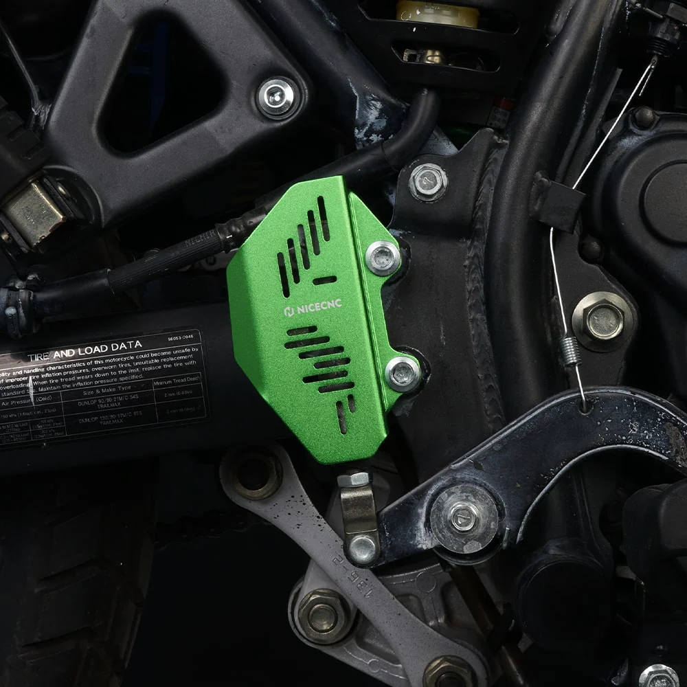 Rear Brake Fluid Reservoir Master Cylinder Cover Guard For Kawasaki KLR650 08-18 - Image 4