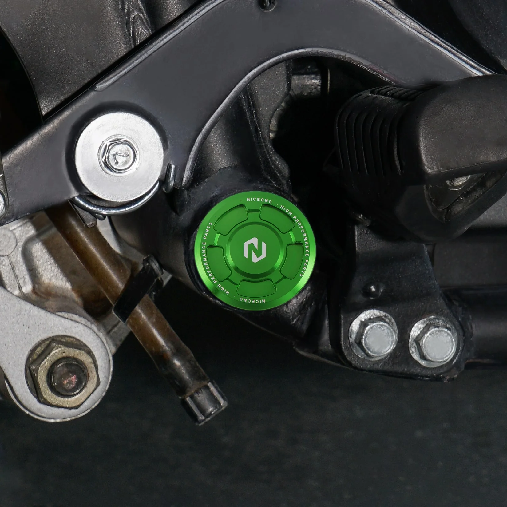 Swing Arm Caps Frame Hole Plugs Insert Covers For Kawasaki KLR650 1987-2024 - Image 4