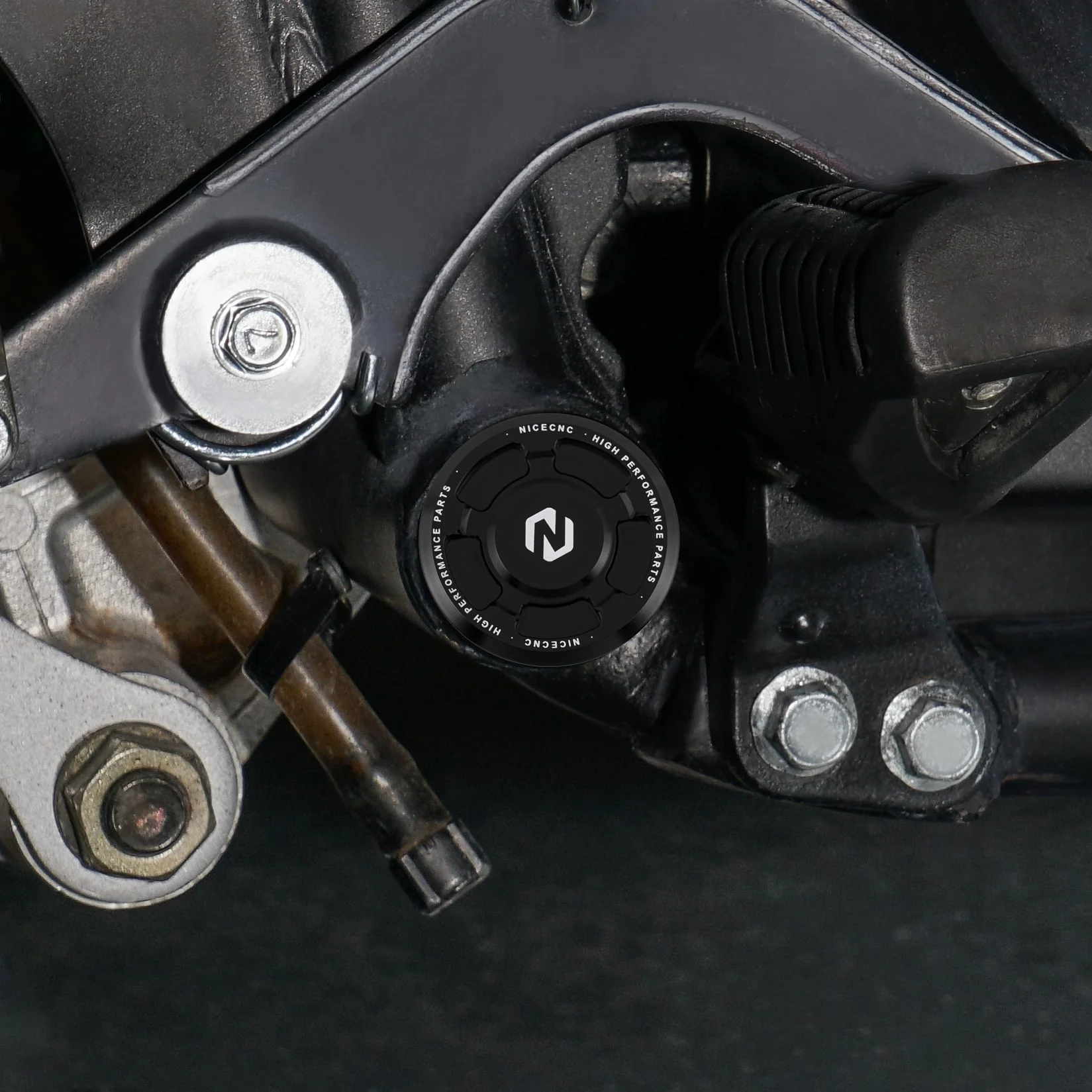 Swing Arm Caps Frame Hole Plugs Insert Covers For Kawasaki KLR650 1987-2024 - Image 5