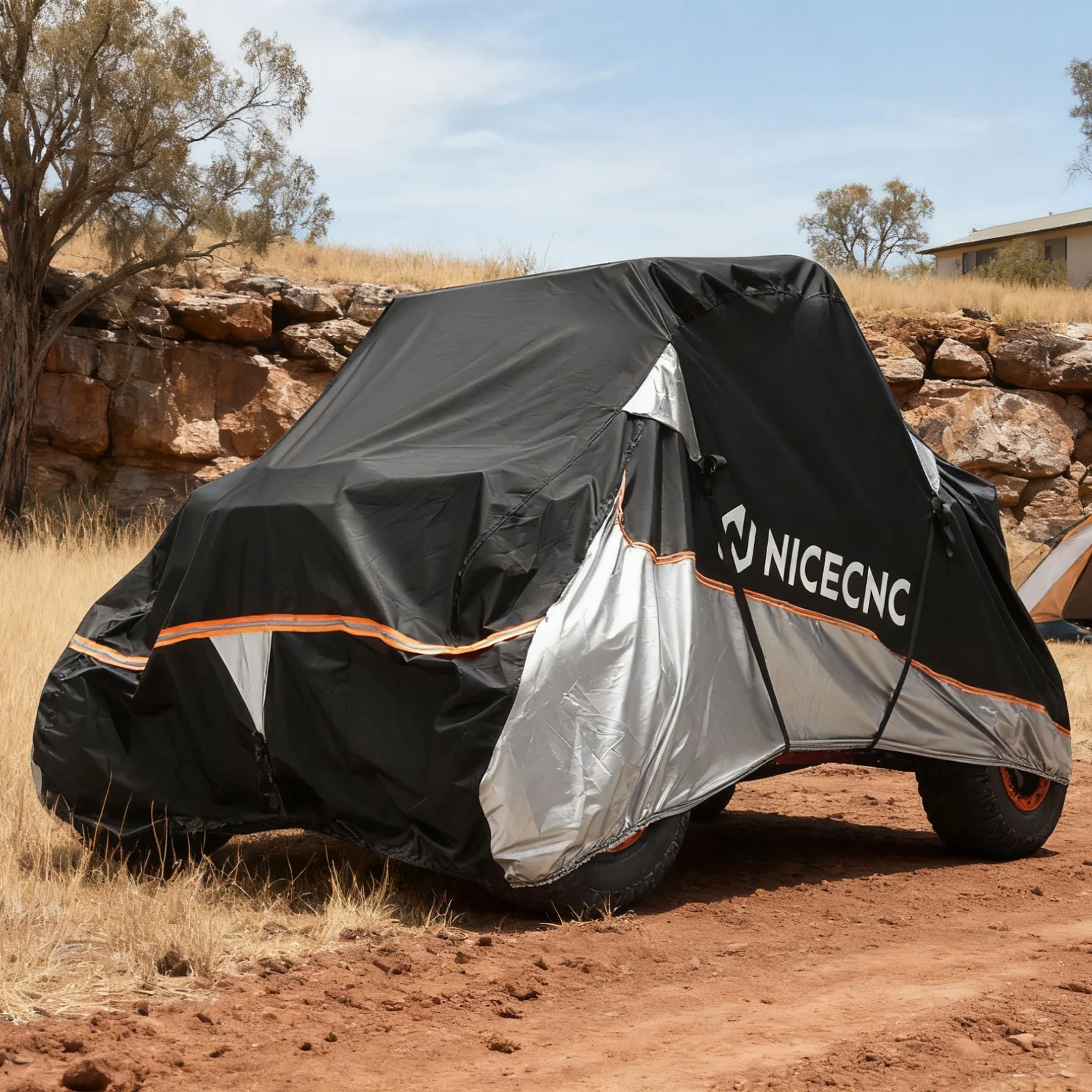 Heavy Duty UTV Storage Cover w/PU Coating 133"x75"x62" For Yamaha YXZ1000R - Image 2