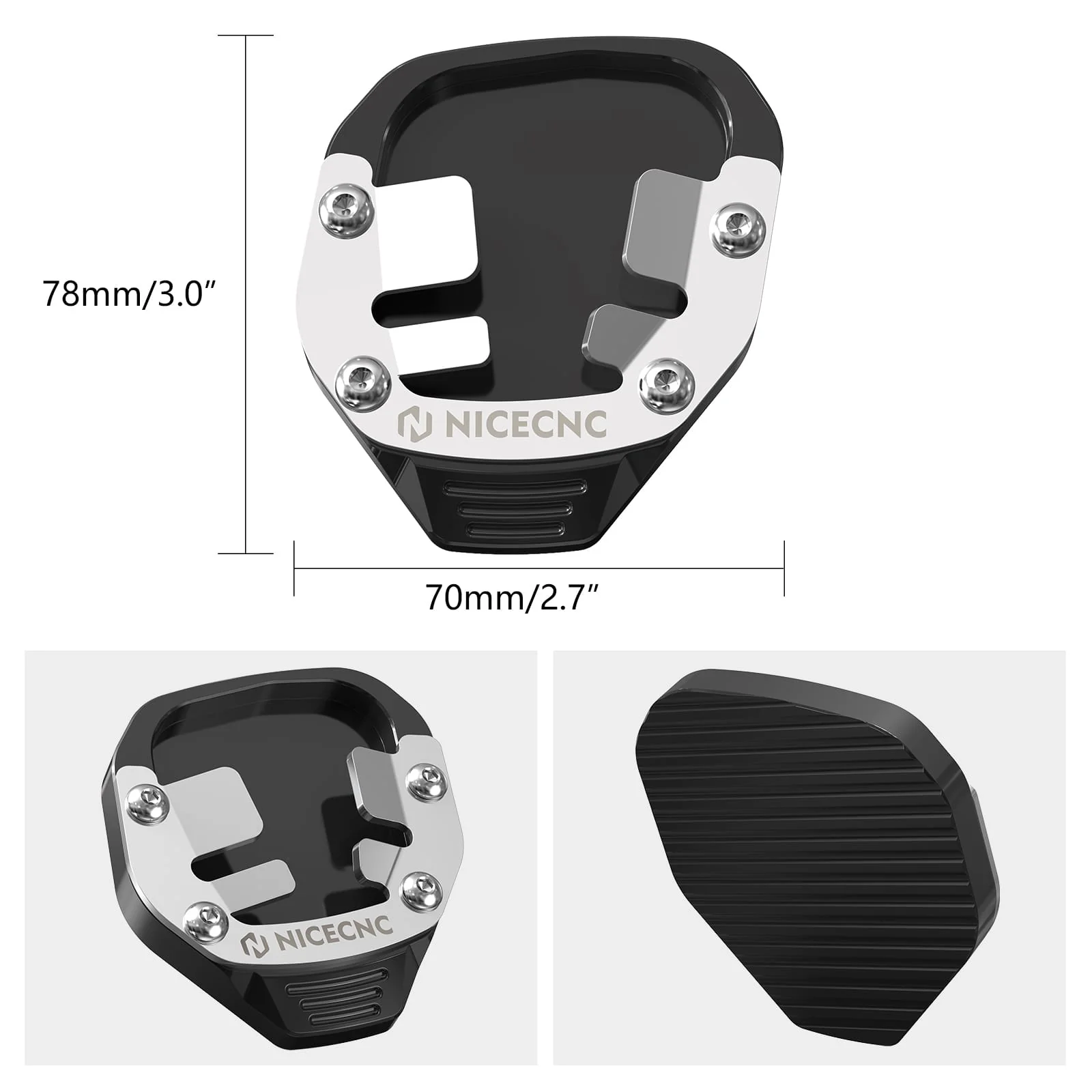 Kickstand Side Stand Pad Extension for Yamaha Tenere 700 XTZ700 2019-2024 - Image 17