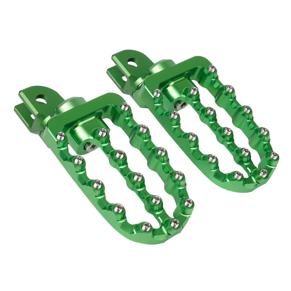 Pair Enlarged Adjustable Foot Pegs Footrest For Kawasaki KLR650 1987-2018 - Image 4