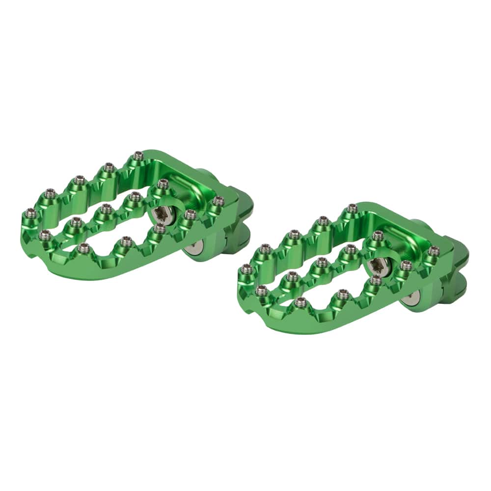 Pair Enlarged Adjustable Foot Pegs Footrest For Kawasaki KLR650 1987-2018 - Image 5