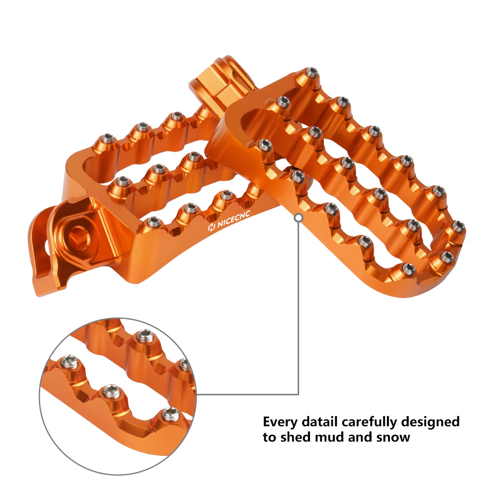 Forged Enlarged Wide Foot Pegs Pedals For KTM 390 Adventure 2020-2024 - Image 6