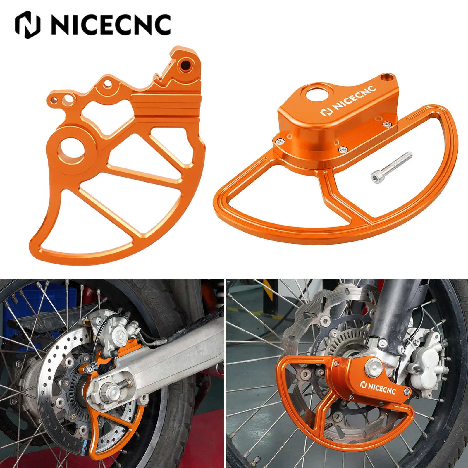 Front Rear Brake Disc Cover Guard Kit For KTM 690 Enduro R 2014-2025