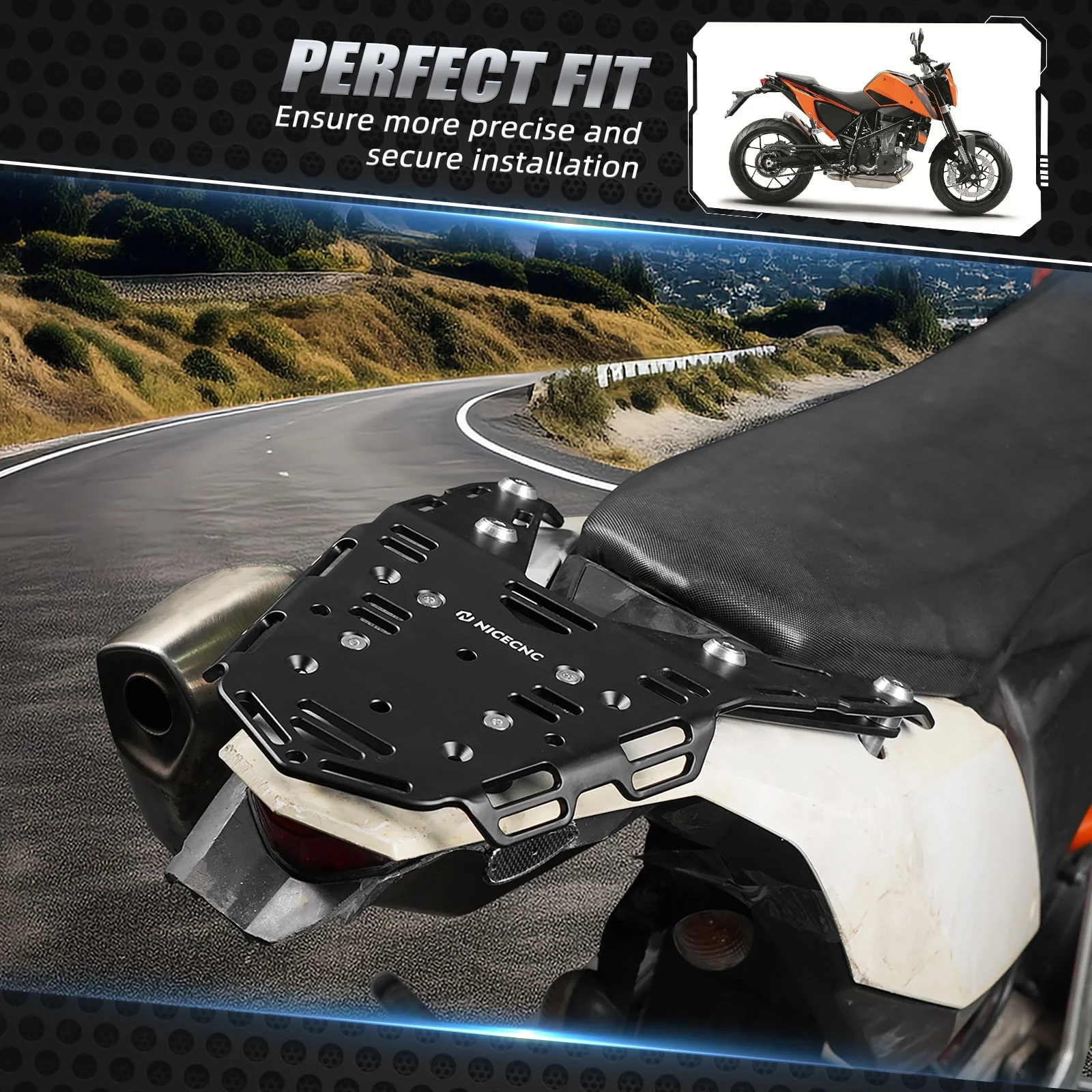 Rear Luggage Rack Cargo Plate Carrier Kit For KTM 690 Enduro R 2008-2018 - Image 2
