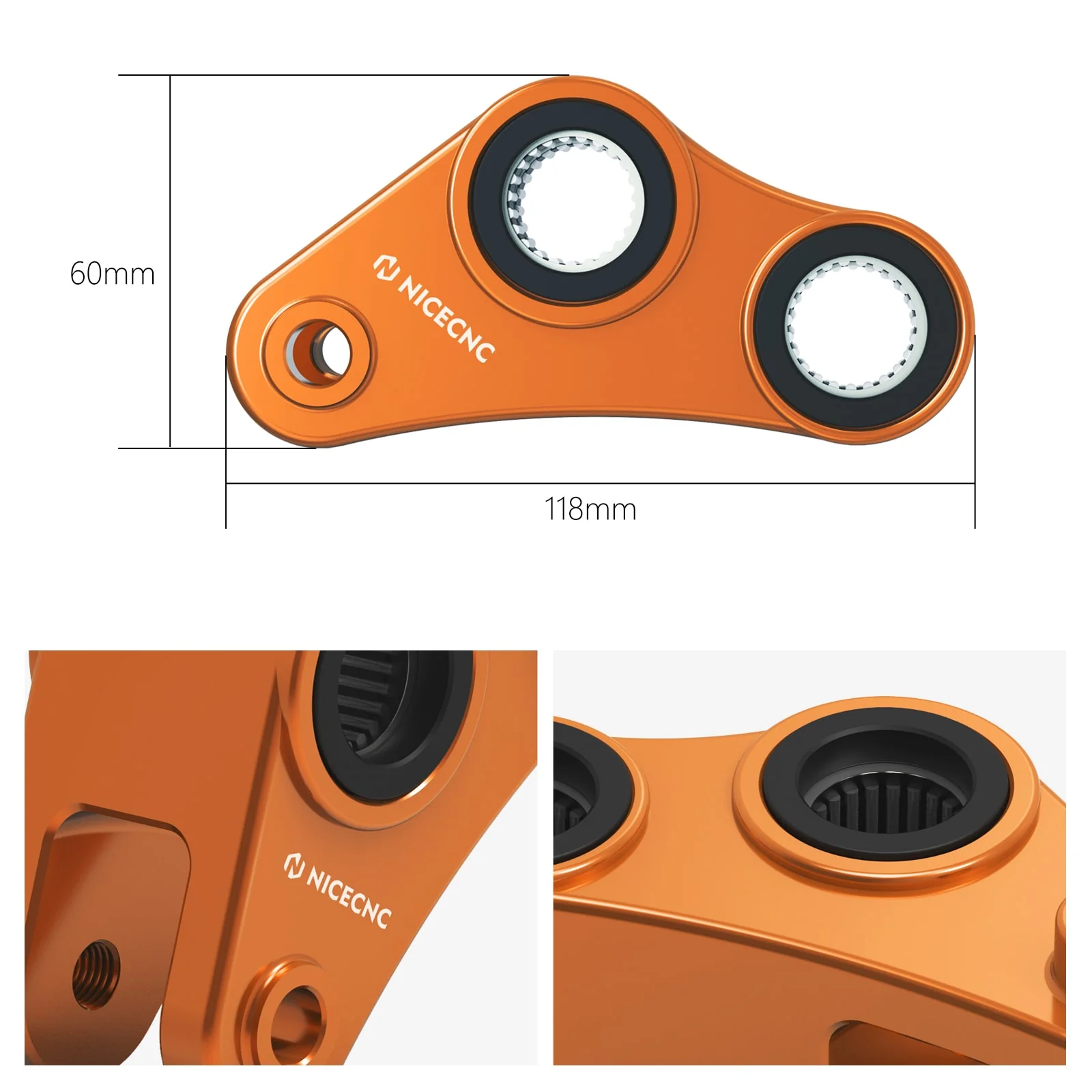 1.57" Rear Drop Lowering Link Kit For KTM 690 Enduro SMC R 2008-2018 - Image 8