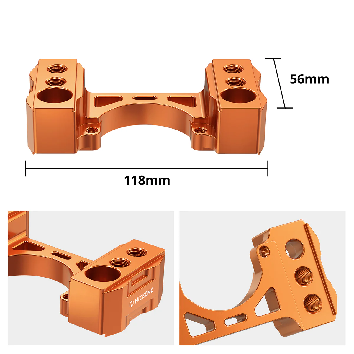 Steering Damper Bracket 1" Handlebar Risers Kit For KTM 790 890 Adventure R 2019-2024 - Image 5