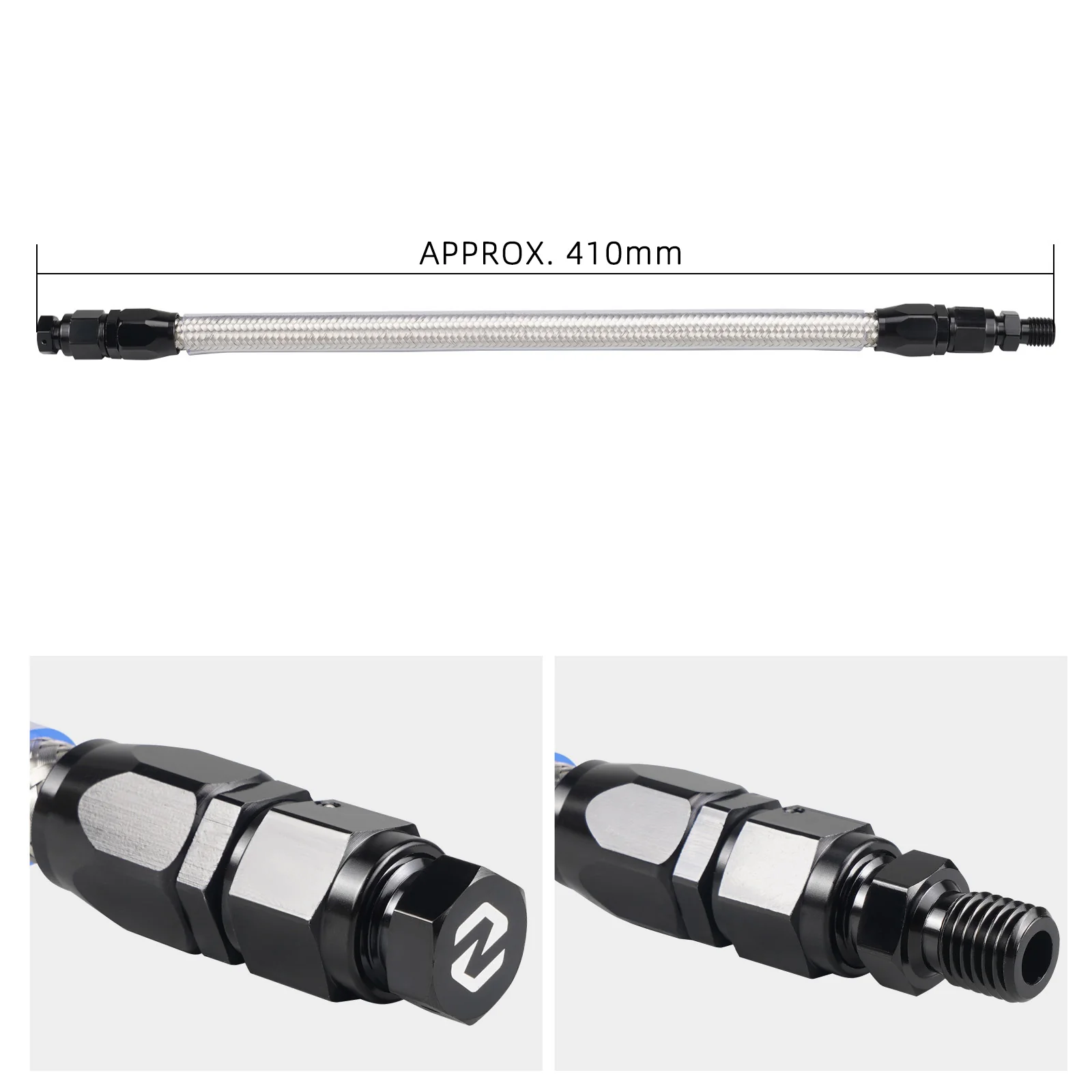 Braided Long Oil Tank Drain Release Hose Kit For KTM 950 / 990 LC8 Adventure R S - Image 3