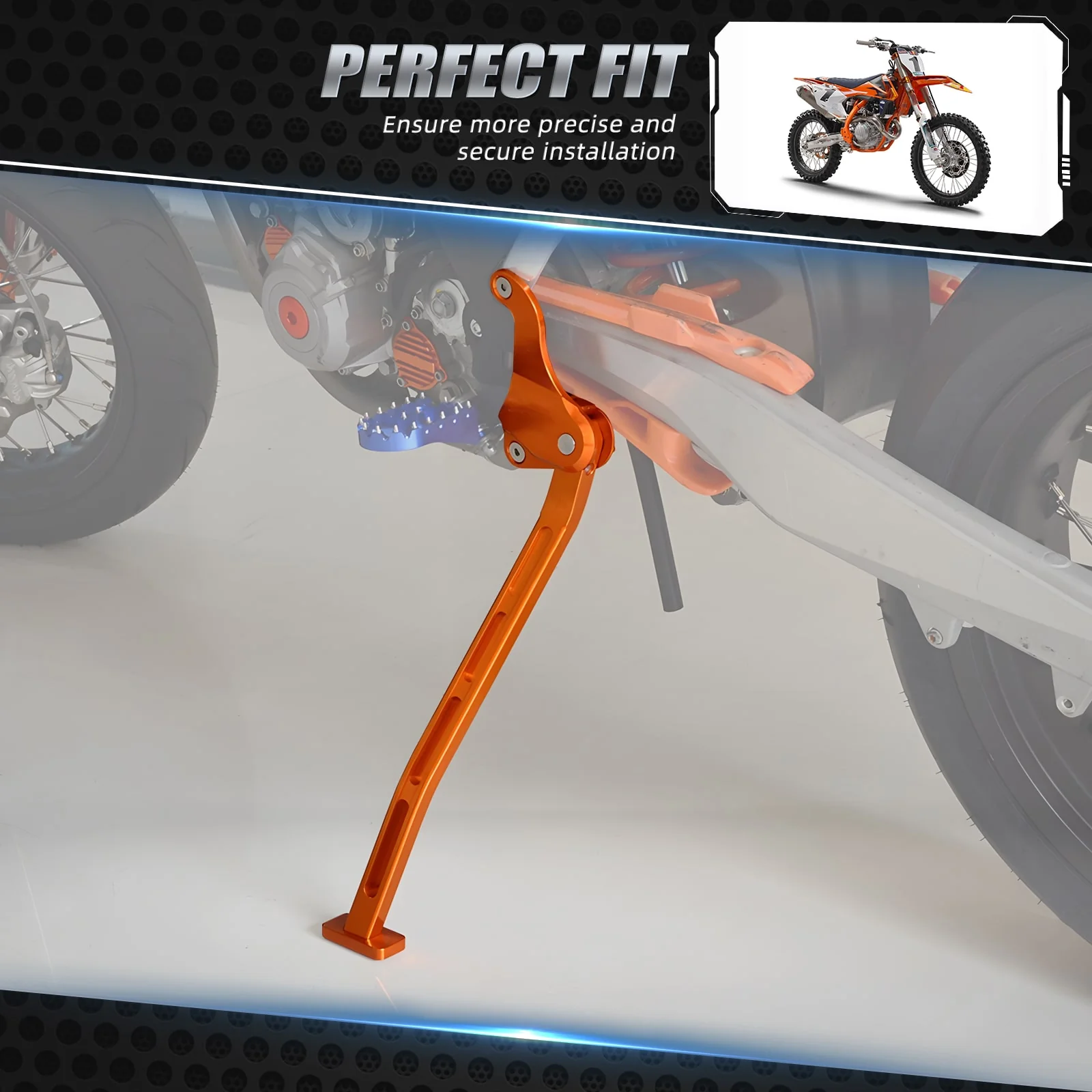 Kickstand Kick Side Stand & Spring For KTM 125-450 SX SXF 2011-2015 - Image 2