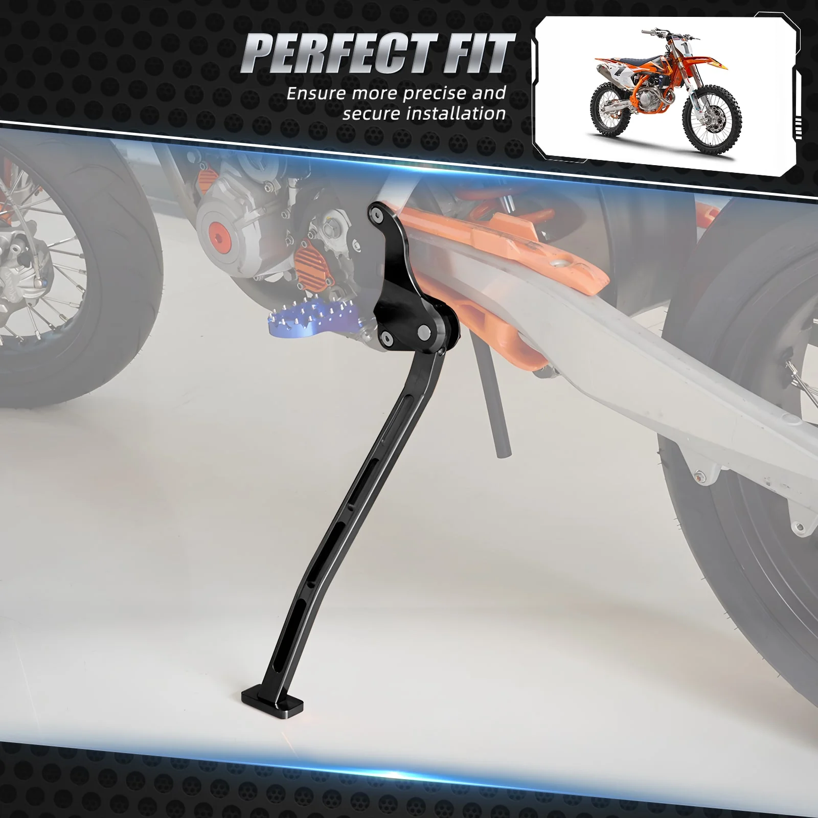 Kickstand Kick Side Stand & Spring For KTM 125-450 SX SXF 2011-2015 - Image 3