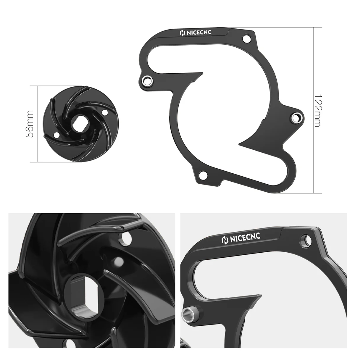 Oversized Water Pump Spacer Impeller Kit For KTM LC8 950 990 Adventure Supermoto - Image 11