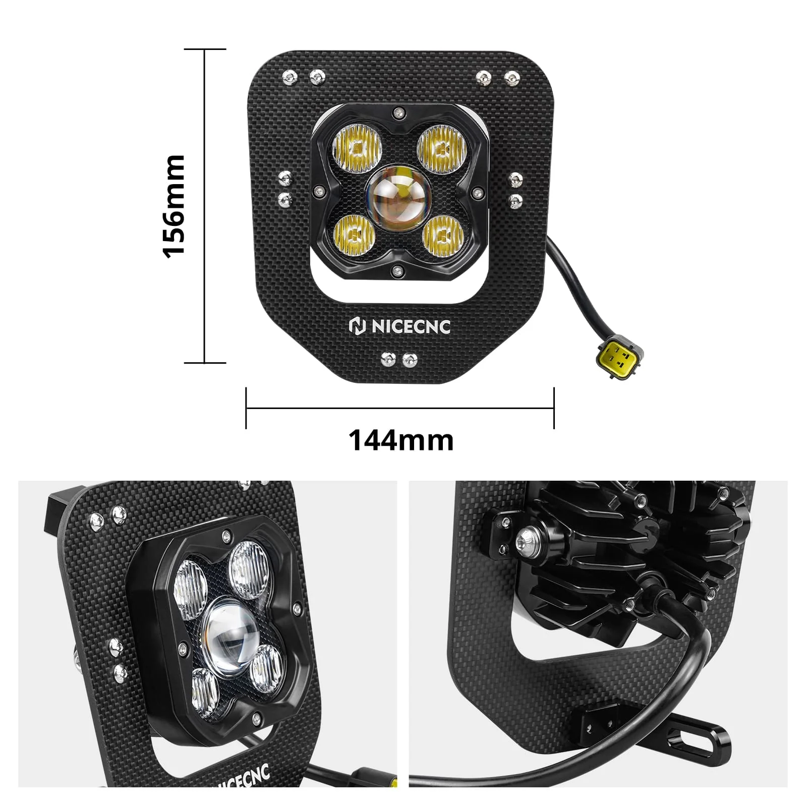 LED Lamp Headlight Kit For Husqvarna 150-501 TE FE 2024-2025 - Image 6