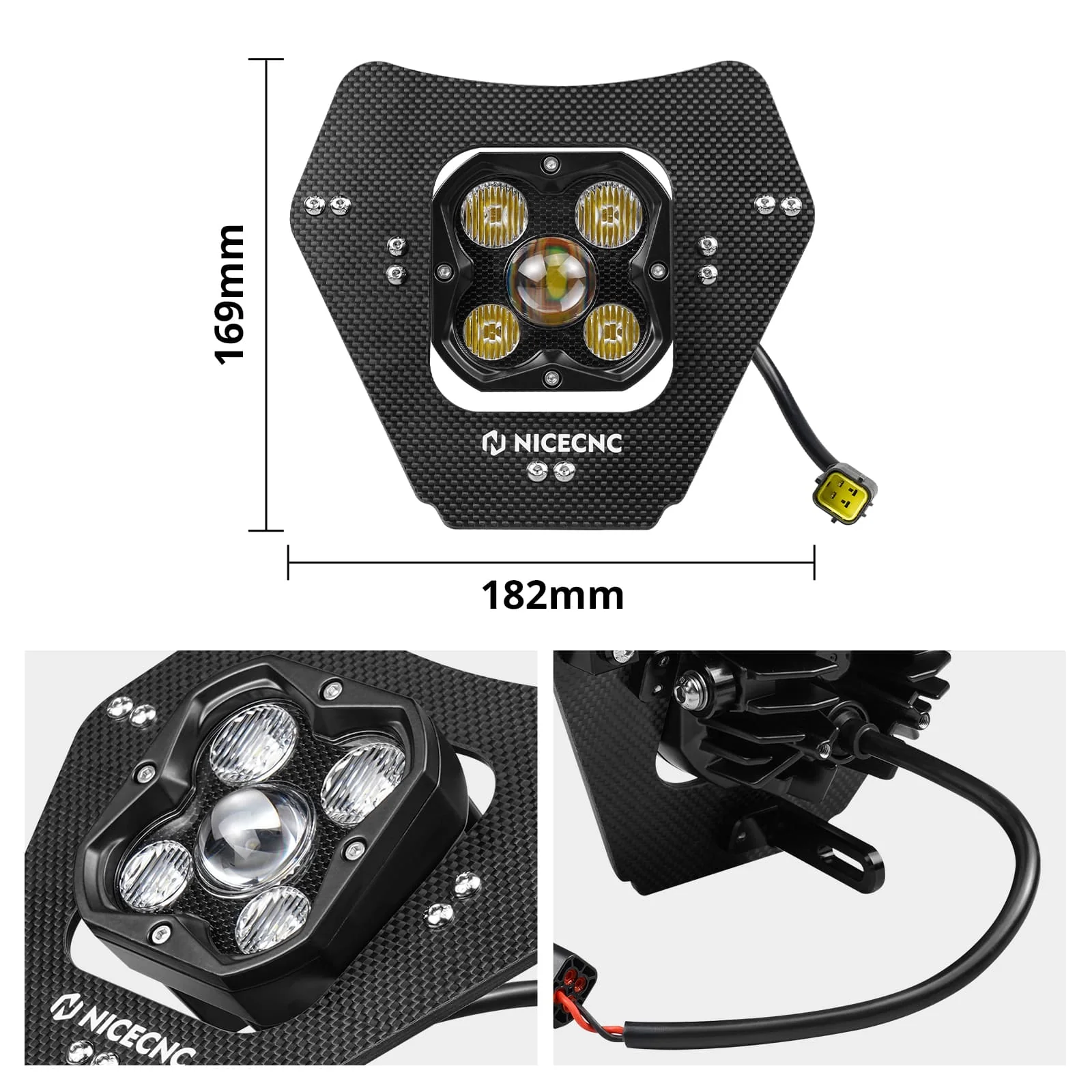 LED Lamp Headlight Kit For KTM 150-500 EXC / EXC-F / XC-W / XCF-W / XW-F 2024-2025 - Image 5
