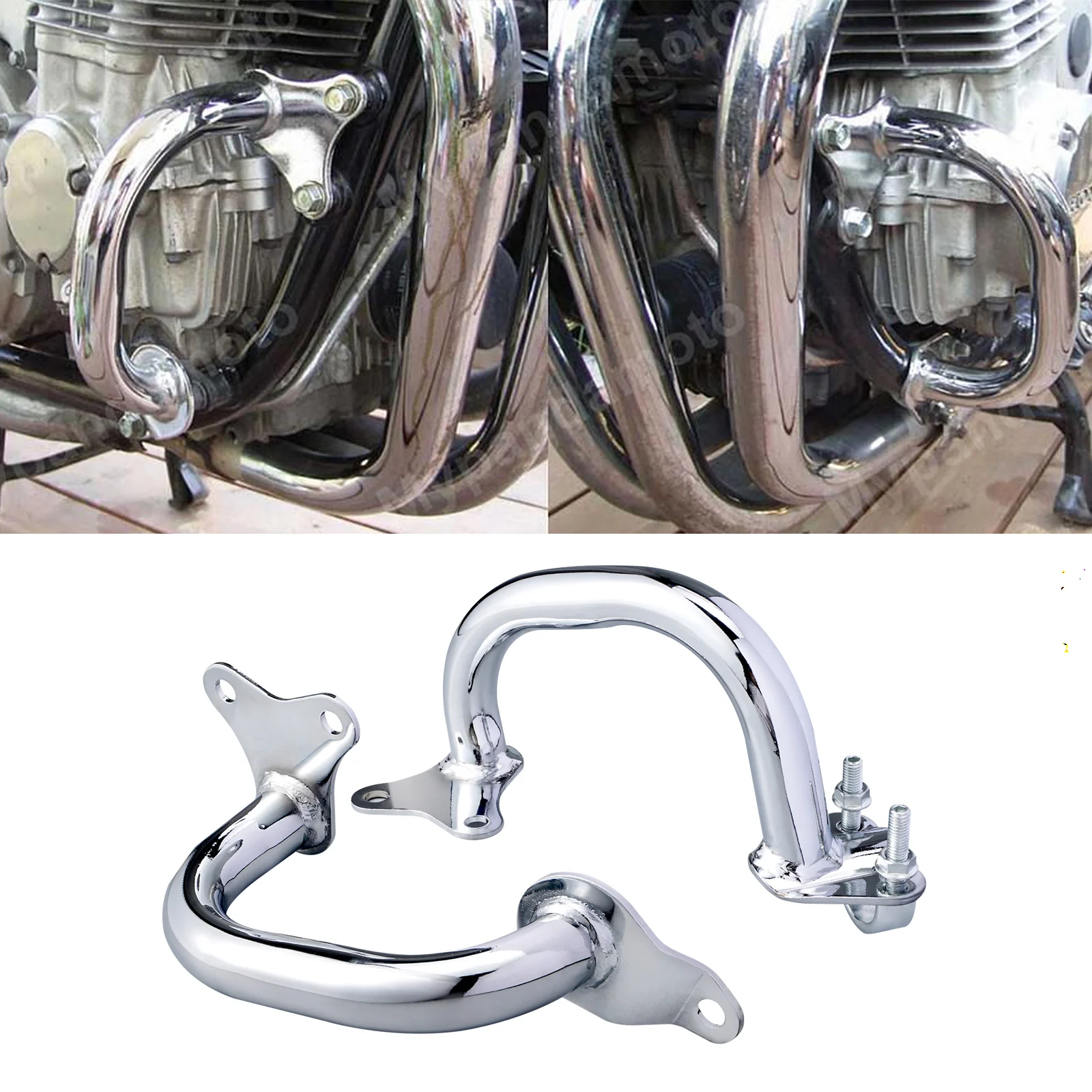 Left & Right Engine Crash Bars Guards Bumper For Honda Nighthawk 750 CB750 1992-2008 - Image 2