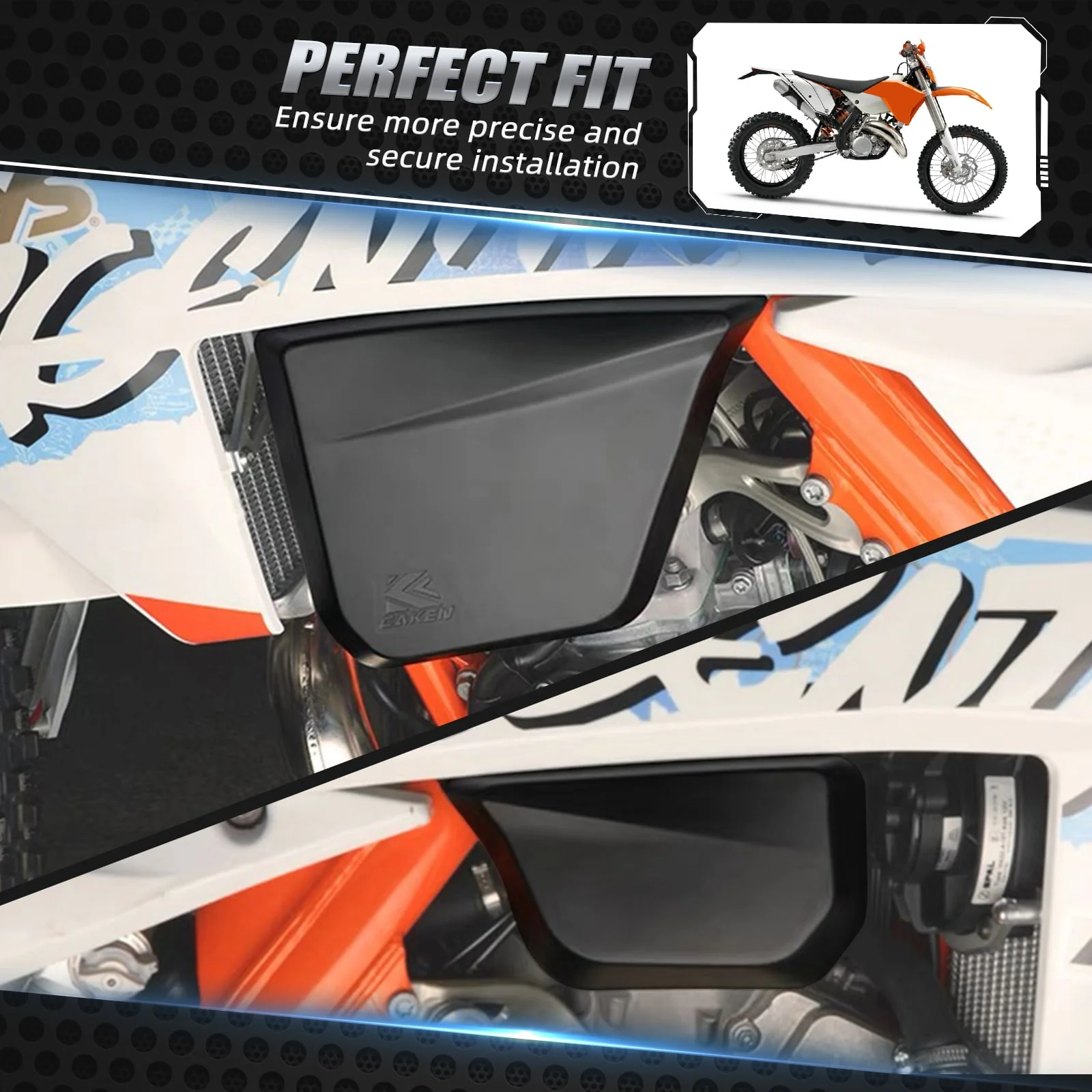 Pair Left Right Fuel Tank Cover Guard For KTM 125-300 XC 2023-2024 150-300 EXC 2024 - Image 2