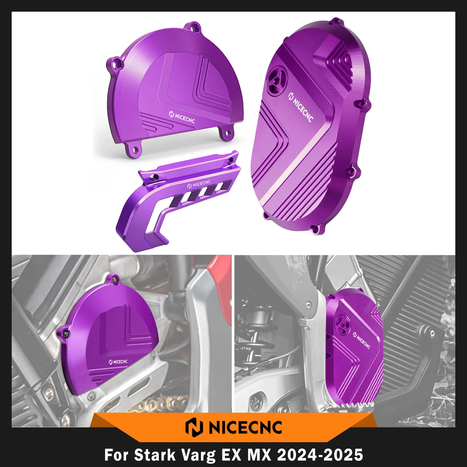 Left Right Motor Cover & Sprocket Chain Guard For Stark Varg MX / EX 2024-2025 - Image 31