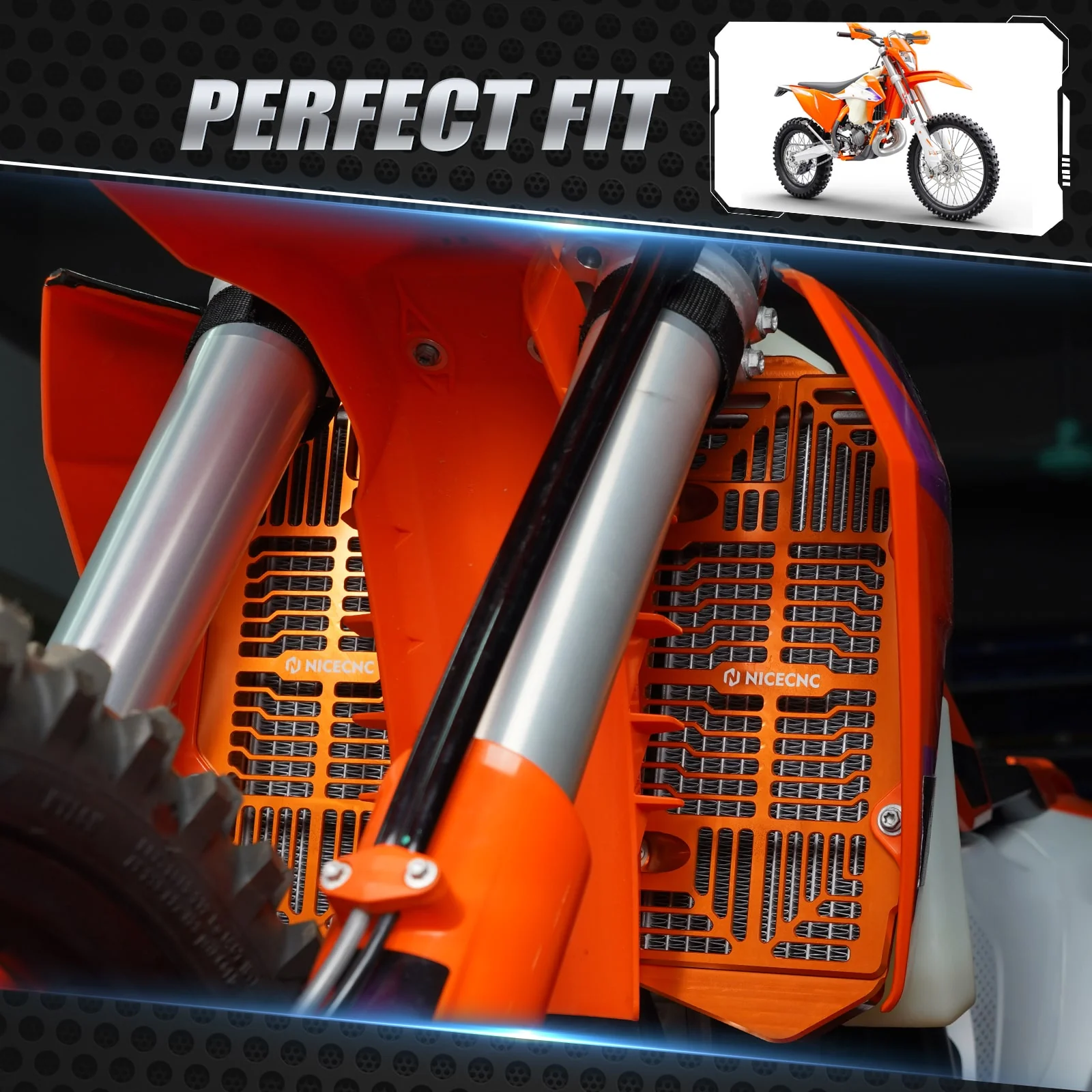 Left & Right Radiator Guards For KTM 350 500 EXC-F 2024 - Image 3