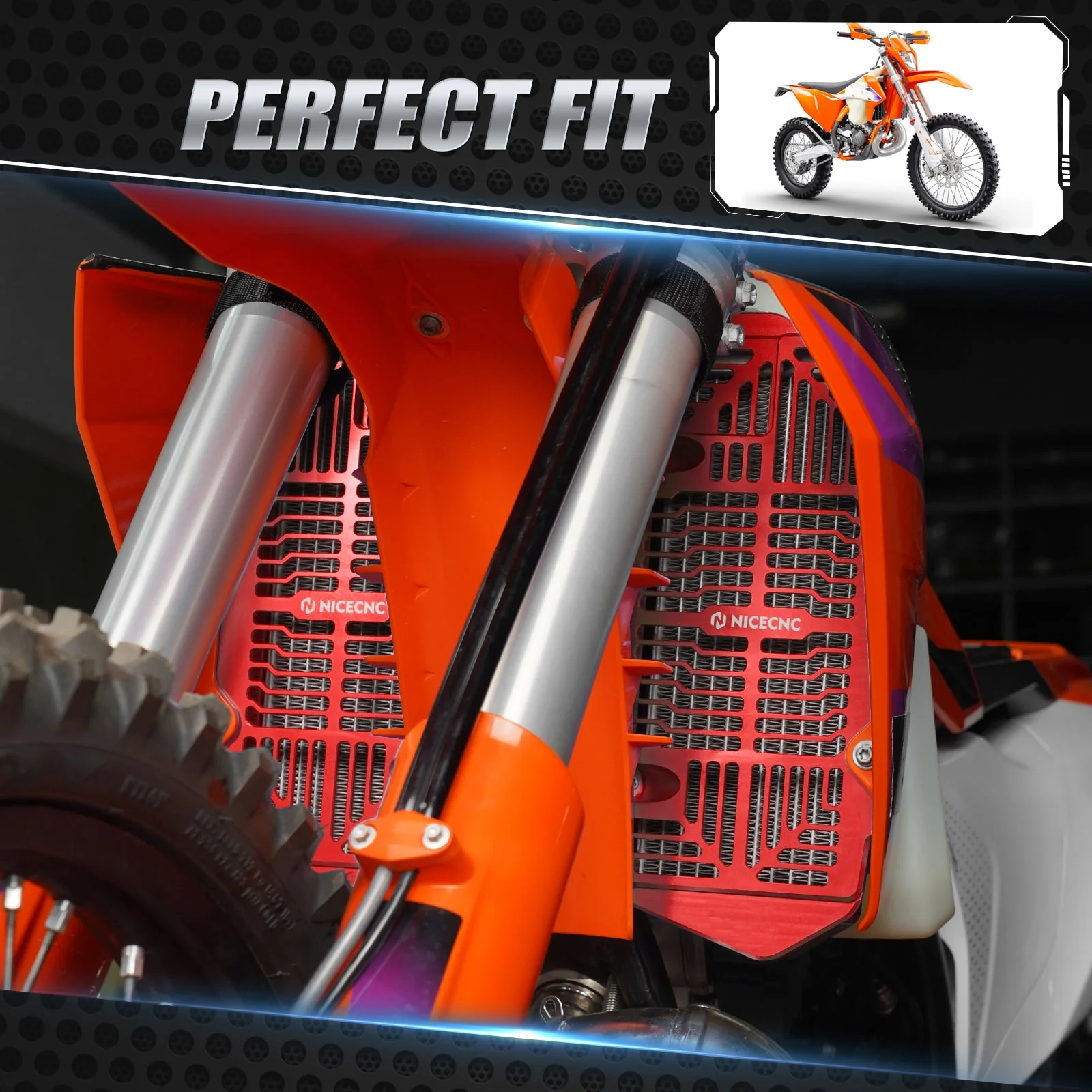 Left & Right Radiator Guards For KTM 350 500 EXC-F 2024 - Image 4