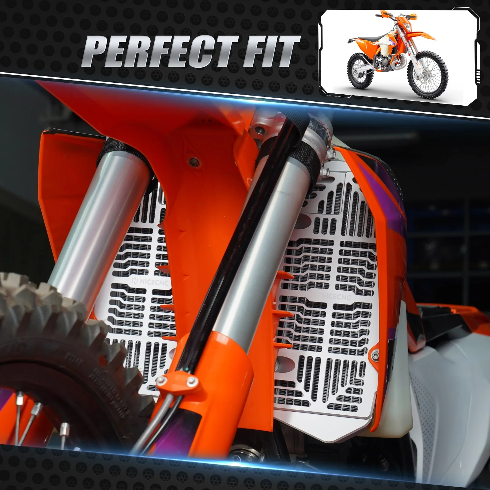 Left & Right Radiator Guards For KTM 350 500 EXC-F 2024 - Image 6