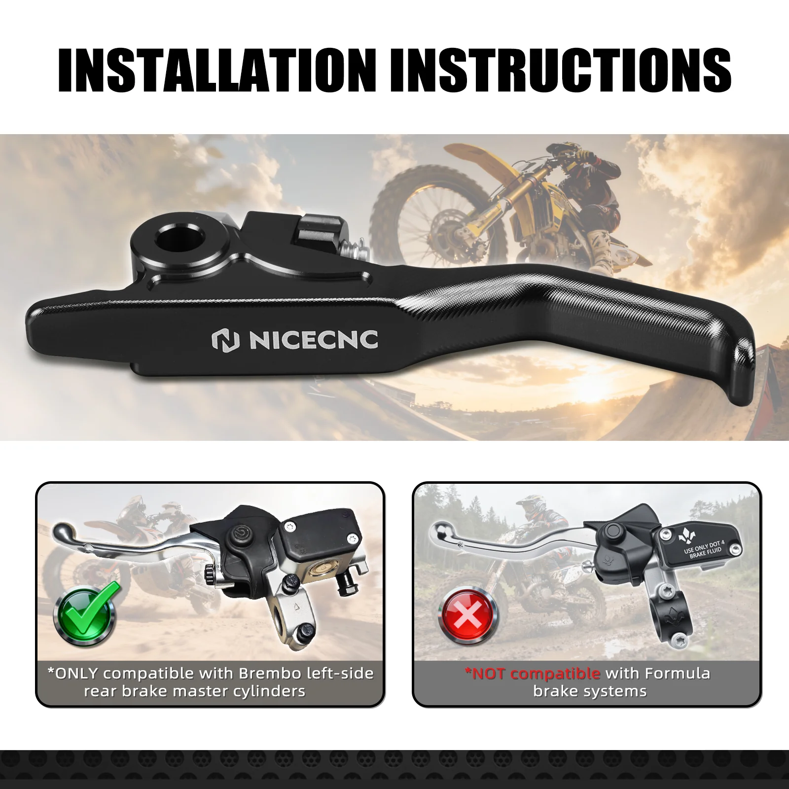 Left Right Shorty Hand Brake Lever Set For Stark Varg EX MX 2024-2025 - Image 4